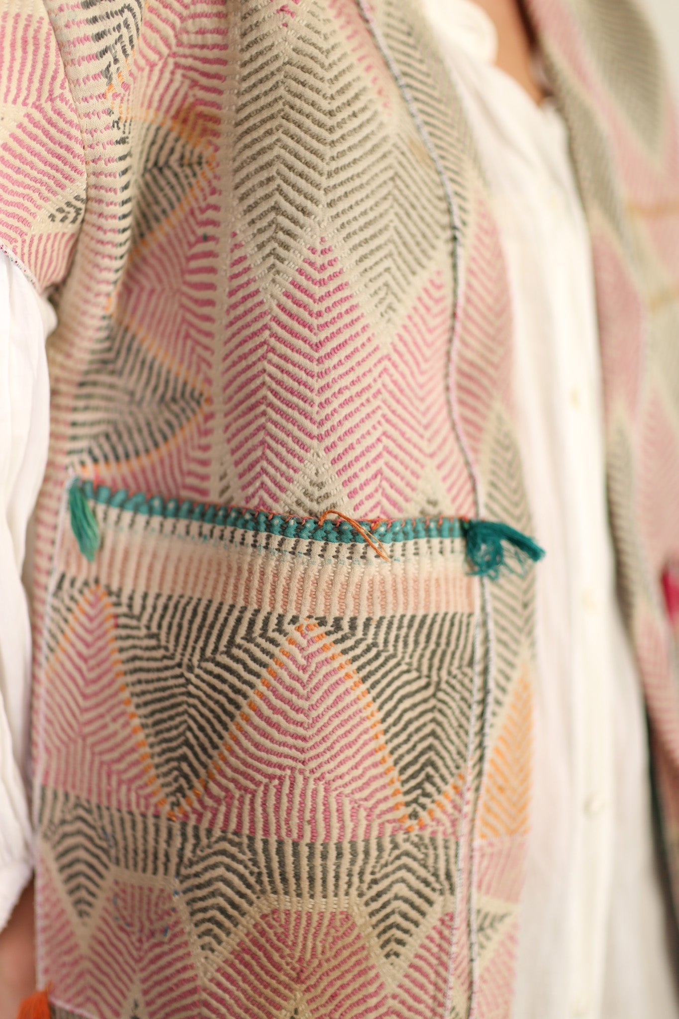KANTHA QUILT VINTAG FABRIC BILO - BANGKOK TAILOR CLOTHING STORE - HANDMADE CLOTHING