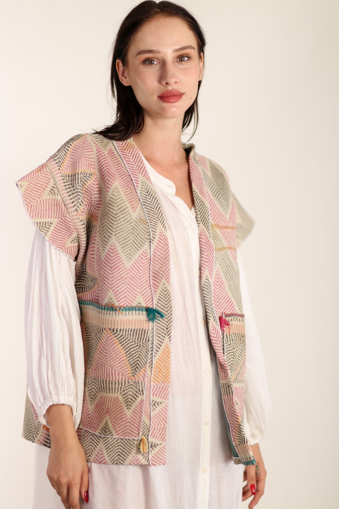 KANTHA QUILT VINTAG FABRIC BILO - BANGKOK TAILOR CLOTHING STORE - HANDMADE CLOTHING