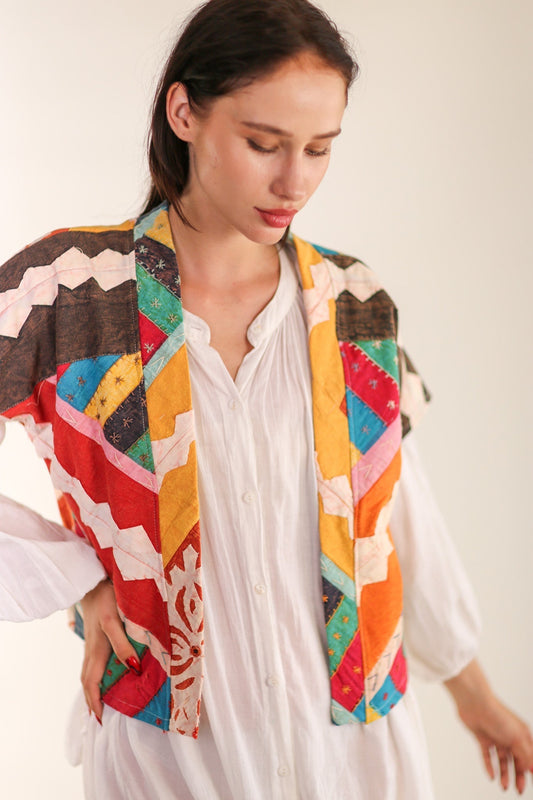 KIMONO VEST KREATREES - BANGKOK TAILOR CLOTHING STORE - HANDMADE CLOTHING