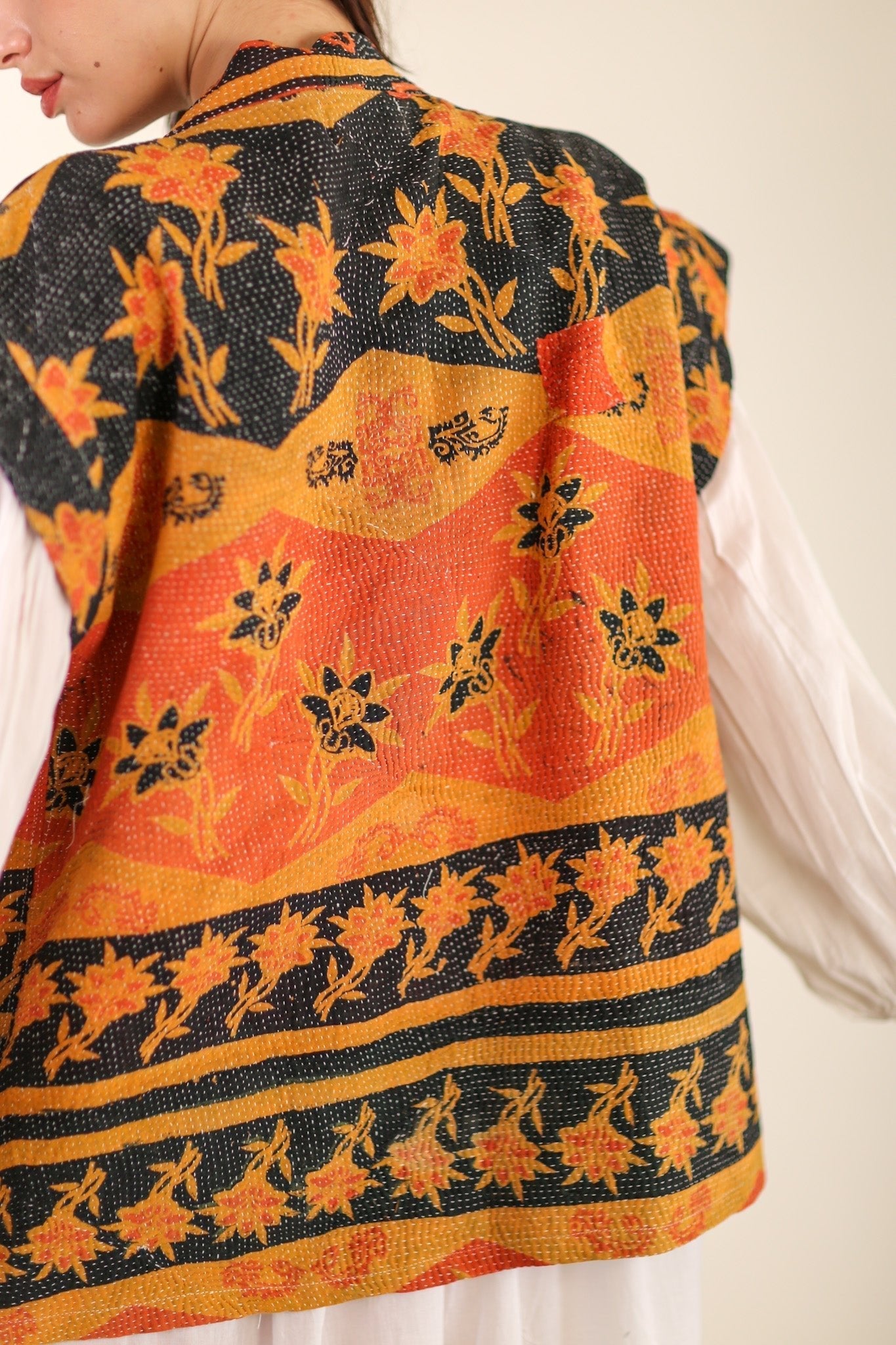 KIMONO VEST YUVAL - BANGKOK TAILOR CLOTHING STORE - HANDMADE CLOTHING