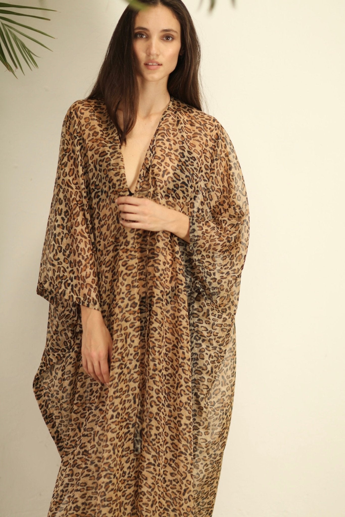 KRATOS CHEETAH LEOPARD PRINT KIMONO