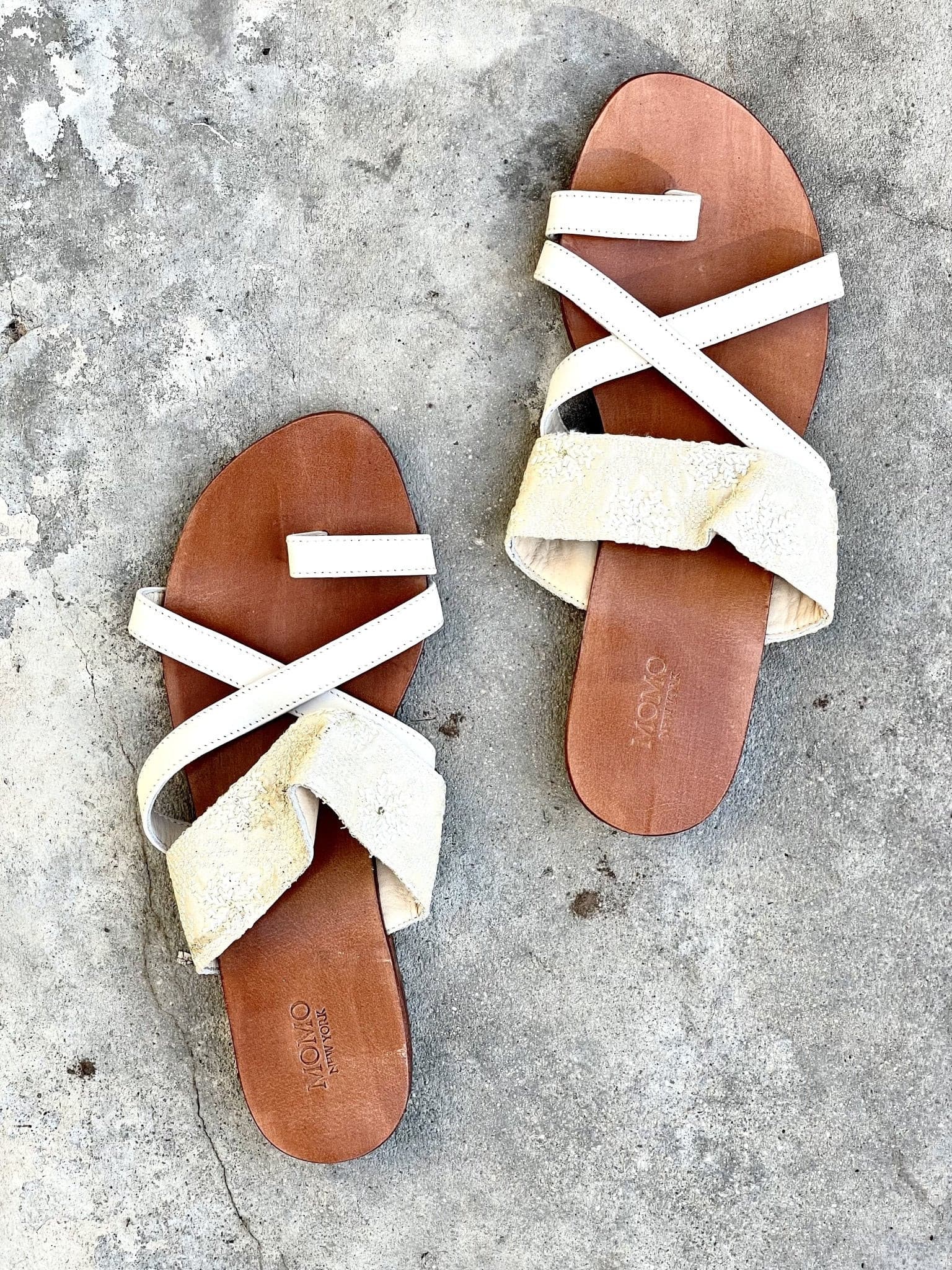 Leather String Sandals - BANGKOK CLOTHING STORE - HANDMADE CLOTHING ...
