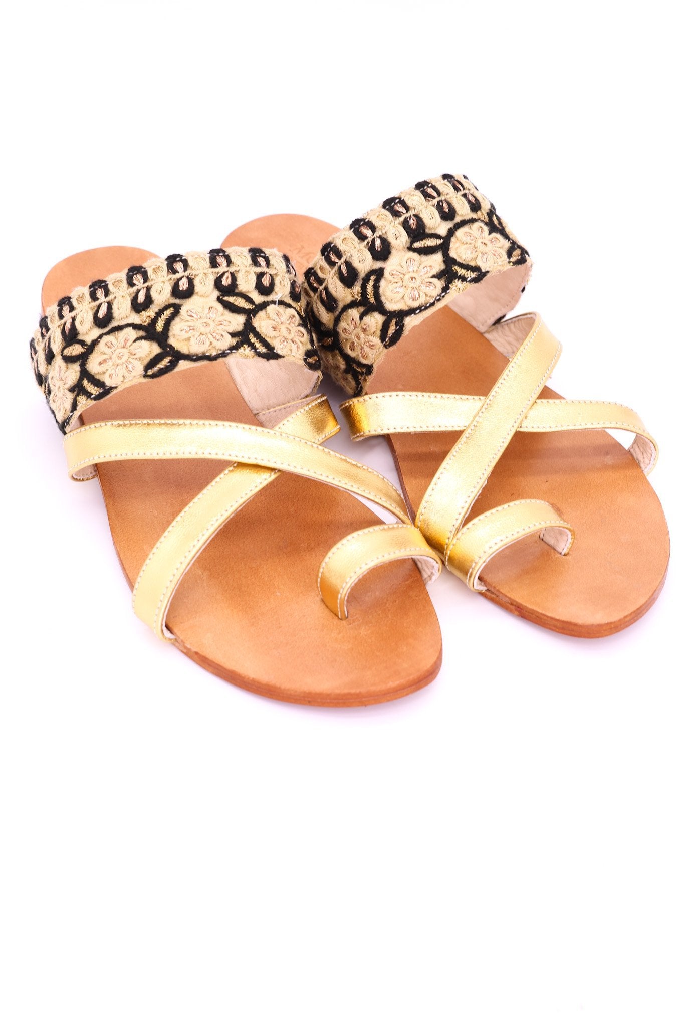 LEATHER STRING SANDALS MABELLA - BANGKOK TAILOR CLOTHING STORE - HANDMADE CLOTHING