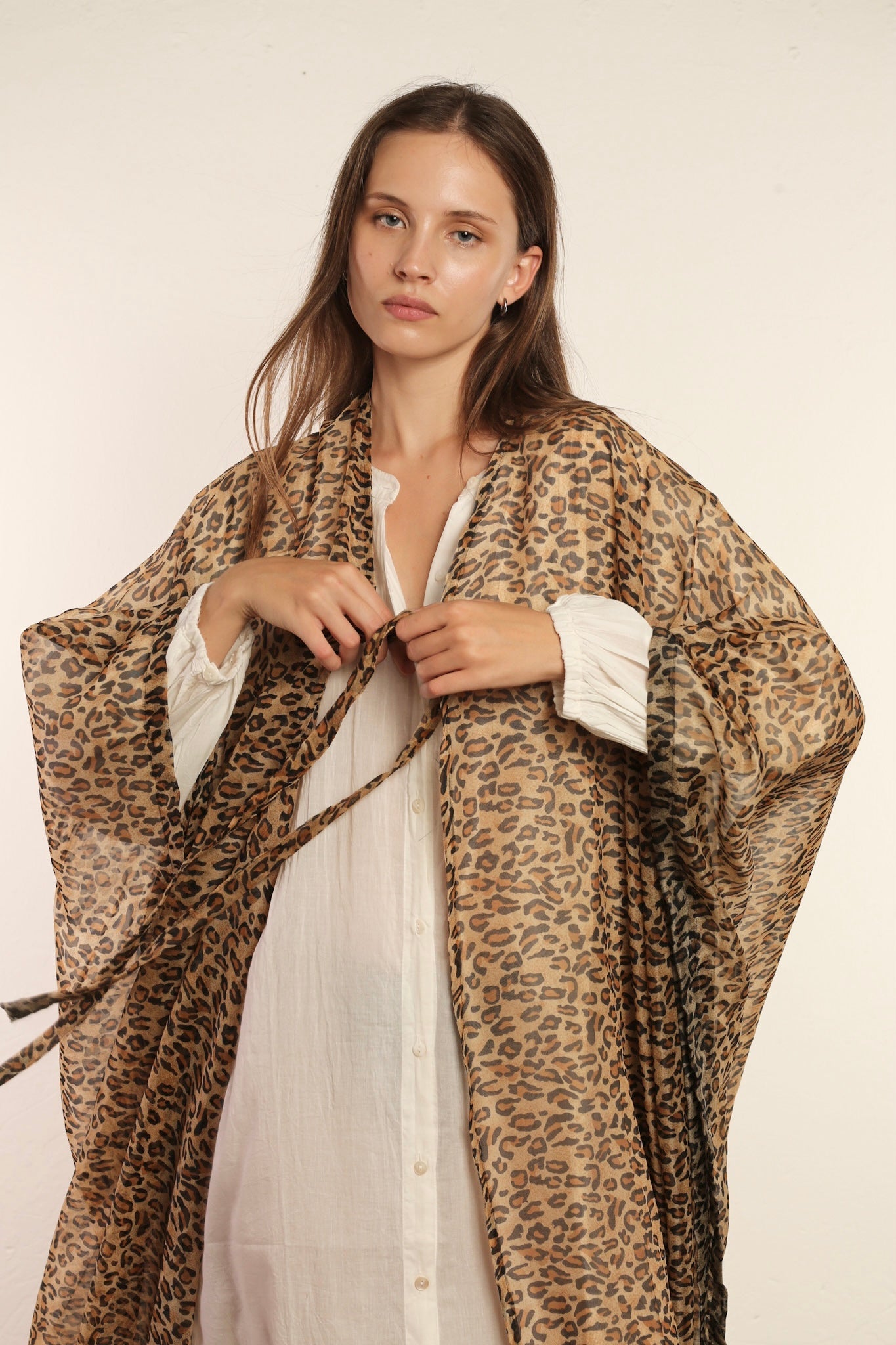 LEOPARD CHEETAH QUEEN ANIMLA PRINT KIMONO - BANGKOK TAILOR CLOTHING STORE - HANDMADE CLOTHING