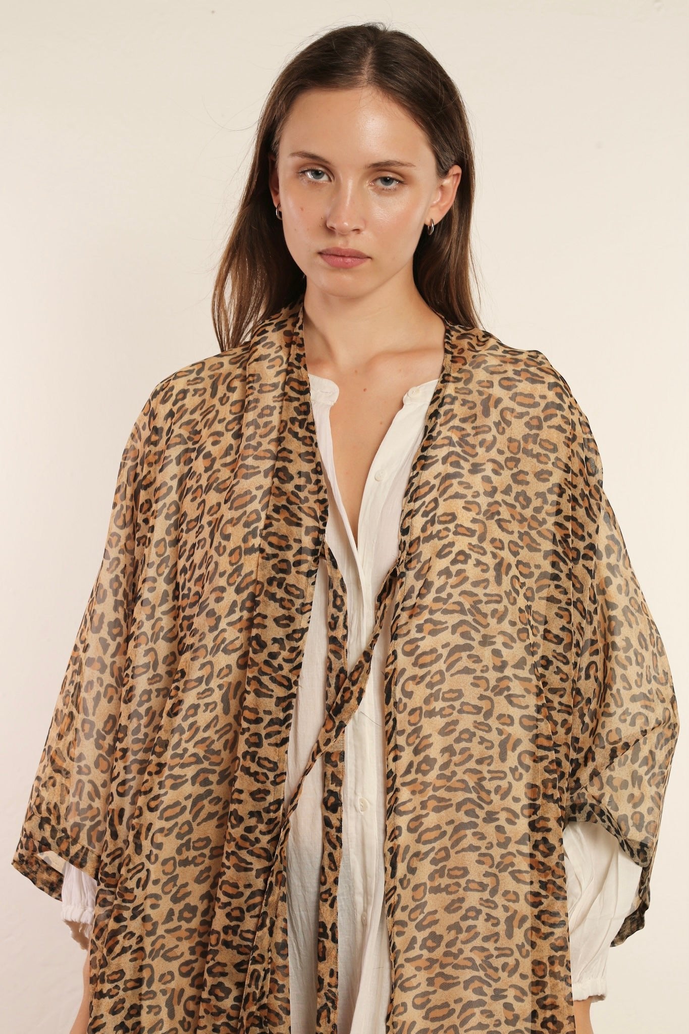 LEOPARD CHEETAH QUEEN ANIMLA PRINT KIMONO - BANGKOK TAILOR CLOTHING STORE - HANDMADE CLOTHING