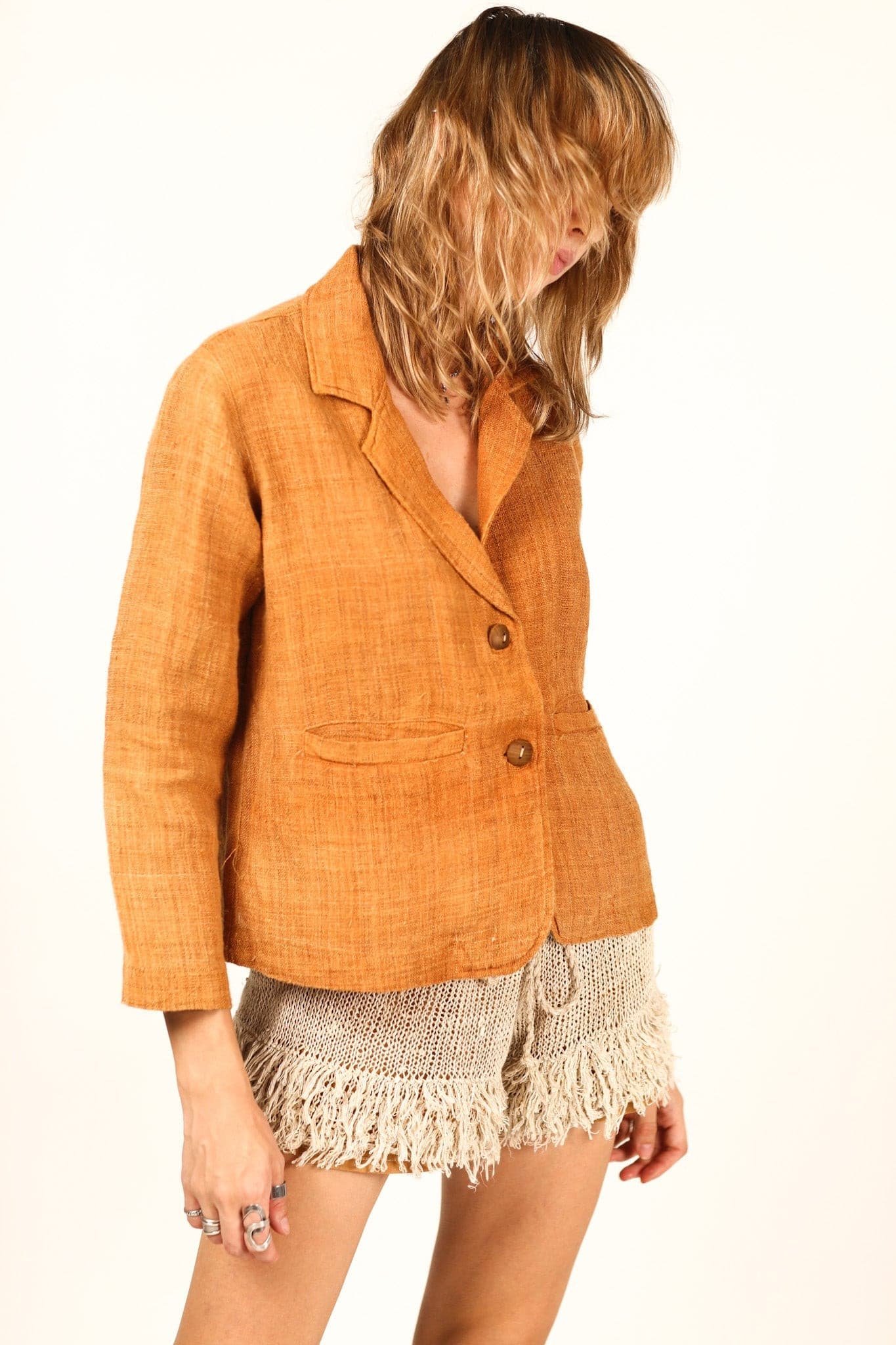 LINEN BLAZER JACKET KEILI - BANGKOK TAILOR CLOTHING STORE - HANDMADE CLOTHING