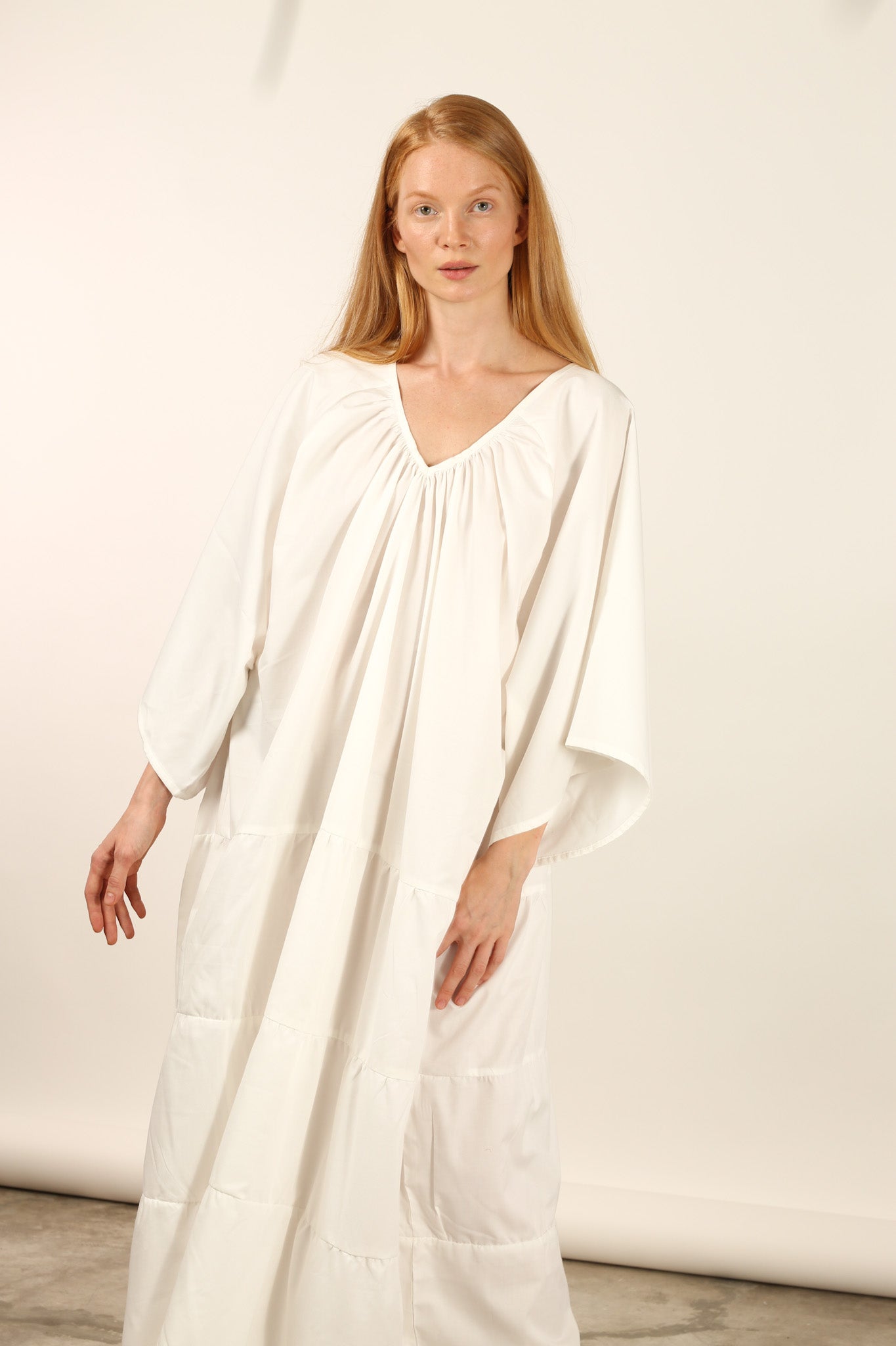 MY COMFY COTTON KAFTAN DRESS GILA - BANGKOK TAILOR CLOTHING STORE - HANDMADE CLOTHING