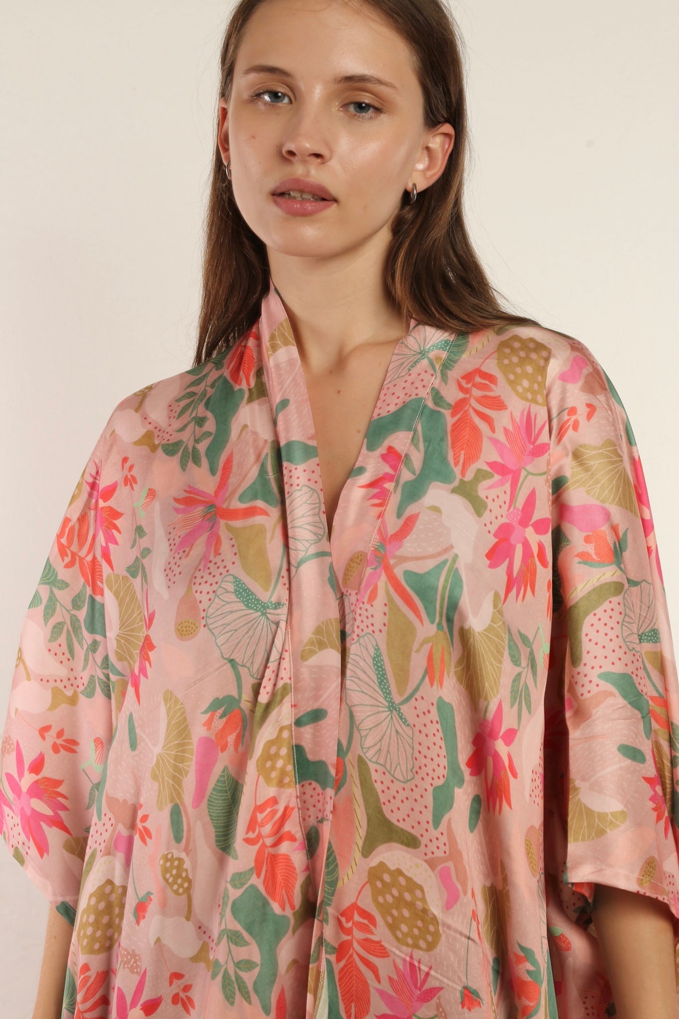 PINK FOREST KIMONO WEISA - BANGKOK TAILOR CLOTHING STORE - HANDMADE CLOTHING