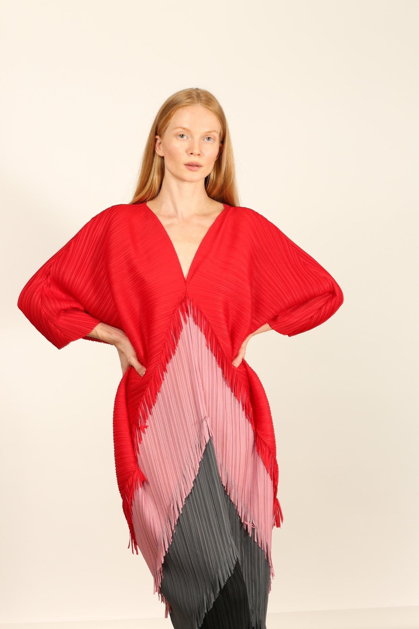 PLEATED KAFTAN DRESS MARA - BANGKOK TAILOR CLOTHING STORE - HANDMADE CLOTHING