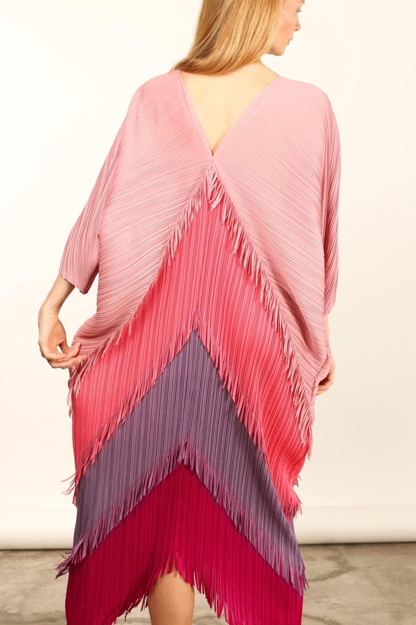 PLEATED KAFTAN DRESS MARA - BANGKOK TAILOR CLOTHING STORE - HANDMADE CLOTHING