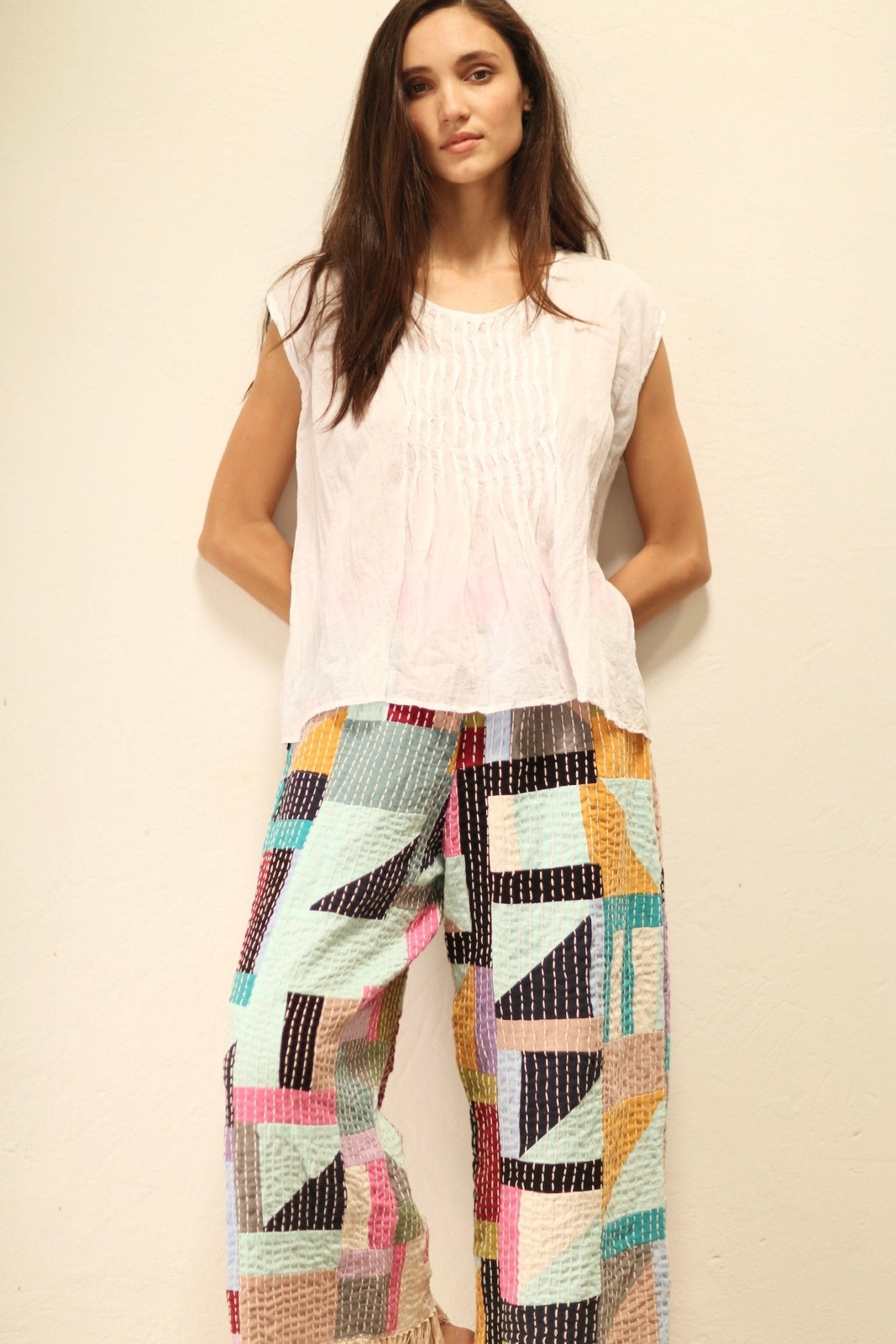 ROS LONG ARTISANS HAND EMBROIDERED PANTS - BANGKOK TAILOR CLOTHING STORE - HANDMADE CLOTHING