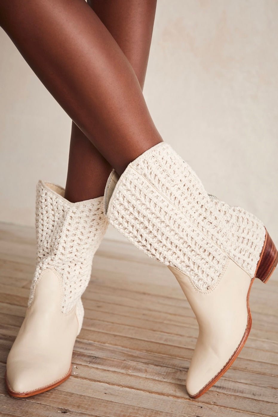 SELINA CROCHET WESTERN BOOTS - BANGKOK TAILOR CLOTHING STORE - HANDMADE CLOTHING