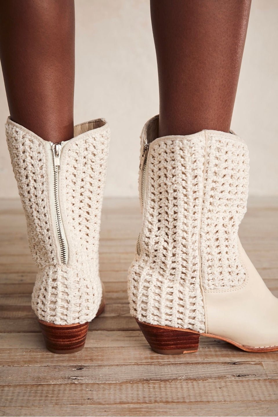 SELINA CROCHET WESTERN BOOTS - BANGKOK TAILOR CLOTHING STORE - HANDMADE CLOTHING