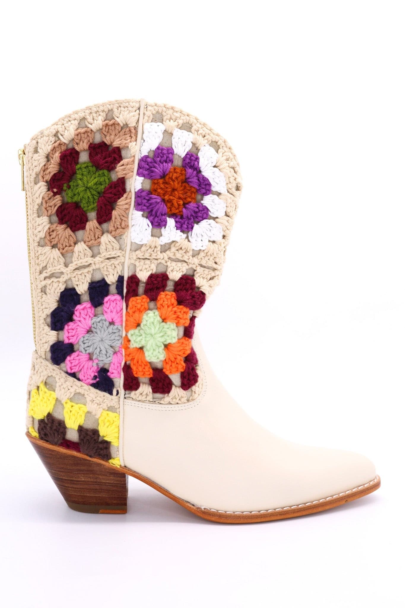 SELINA CROCHET WESTERN BOOTS - BANGKOK TAILOR CLOTHING STORE - HANDMADE CLOTHING