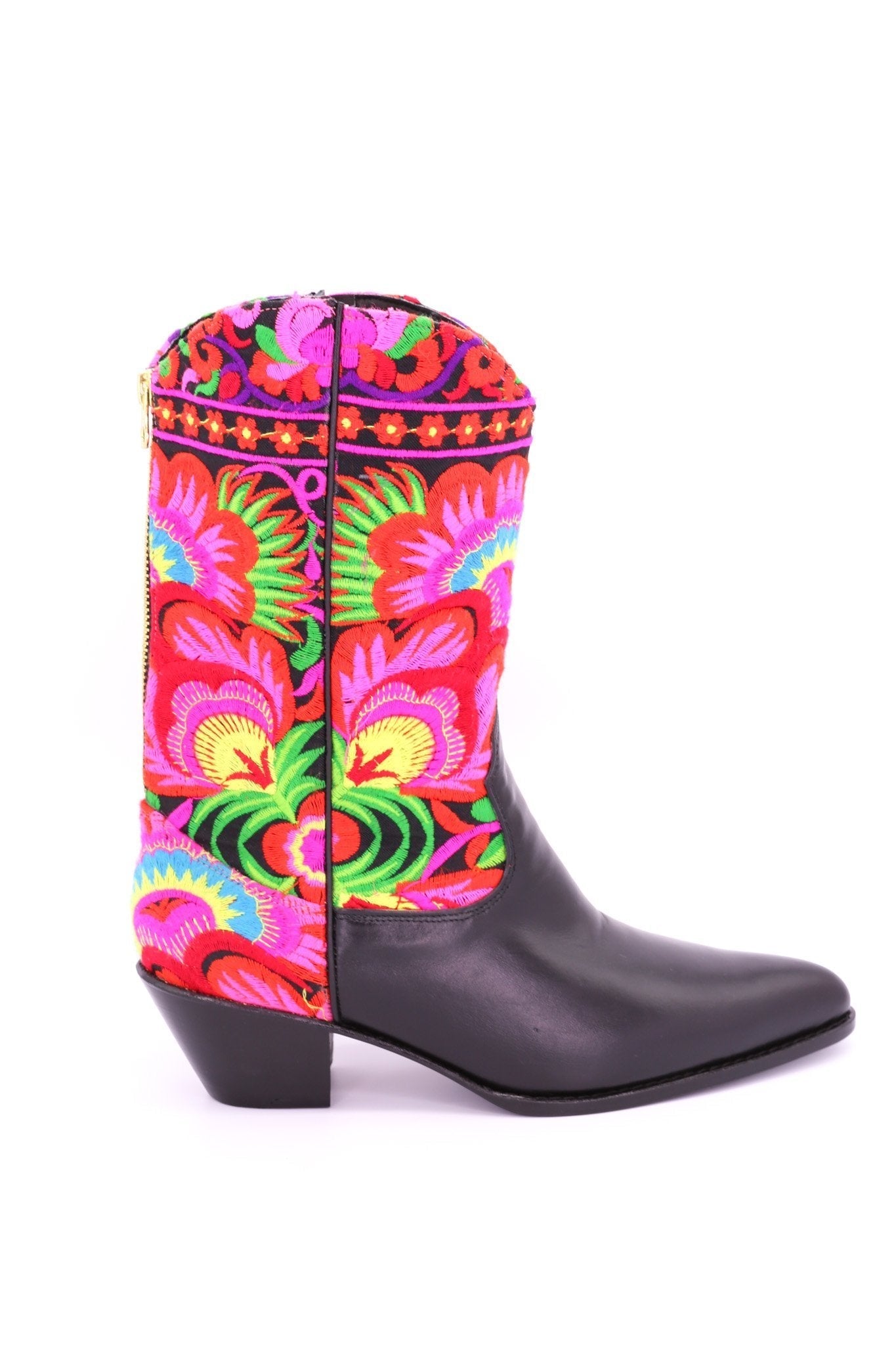 SELINA EMBROIDERED WESTERN COWBOY BOOTS - BANGKOK TAILOR CLOTHING STORE - HANDMADE CLOTHING