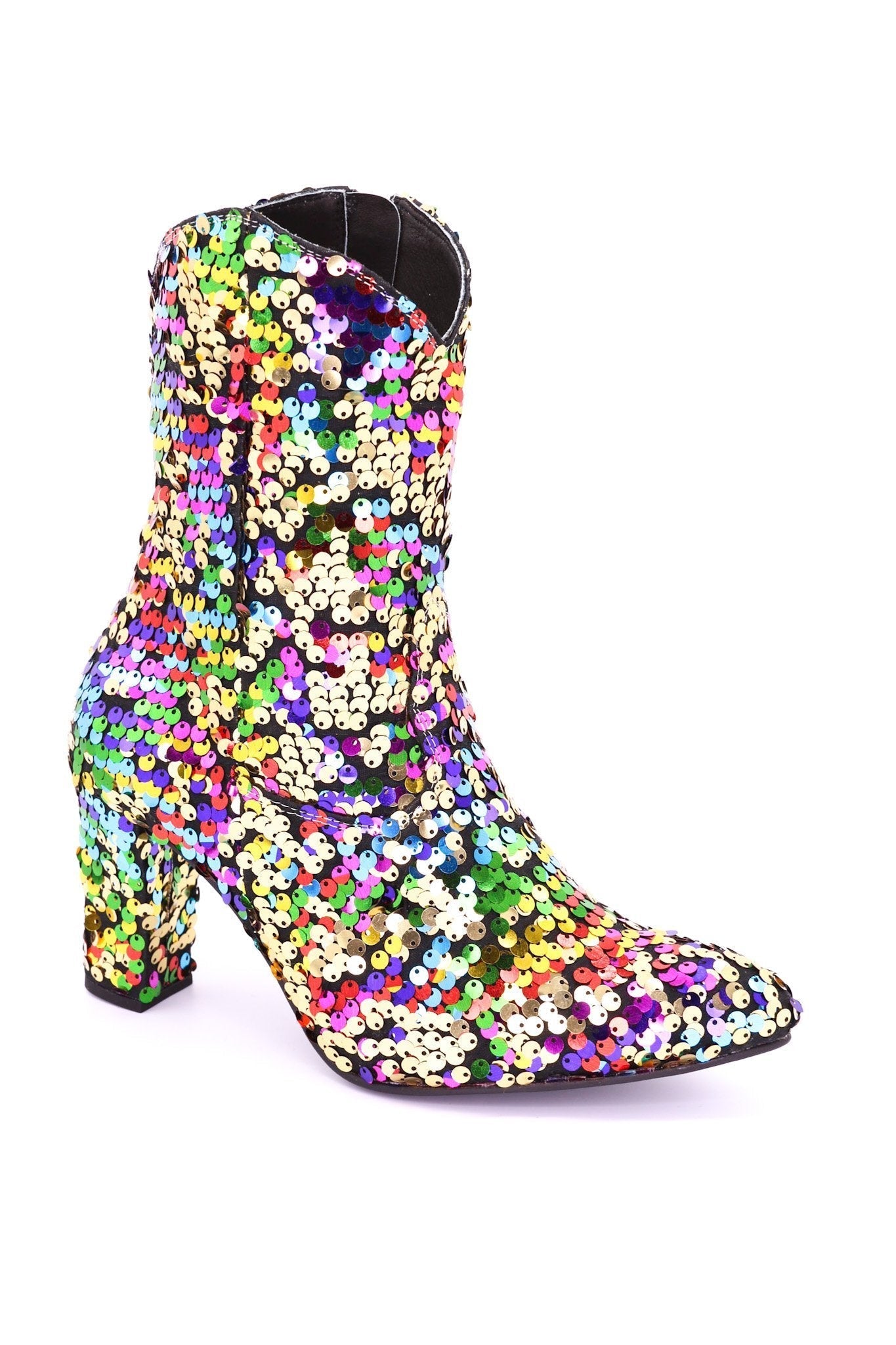 SEQUIN ANKLE BOOTS CARLOTTA - BANGKOK TAILOR CLOTHING STORE - HANDMADE CLOTHING