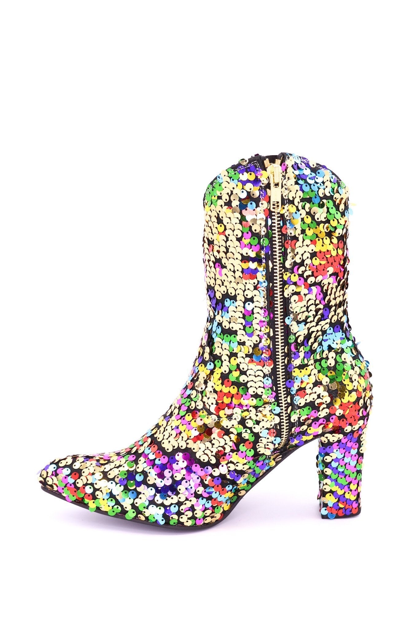 SEQUIN ANKLE BOOTS CARLOTTA - BANGKOK TAILOR CLOTHING STORE - HANDMADE CLOTHING