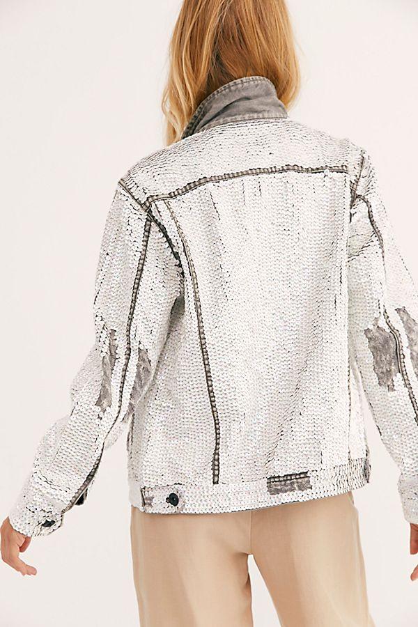 SEQUIN EMBROIDERD DENIM JACKET DEMI - BANGKOK TAILOR CLOTHING STORE - HANDMADE CLOTHING