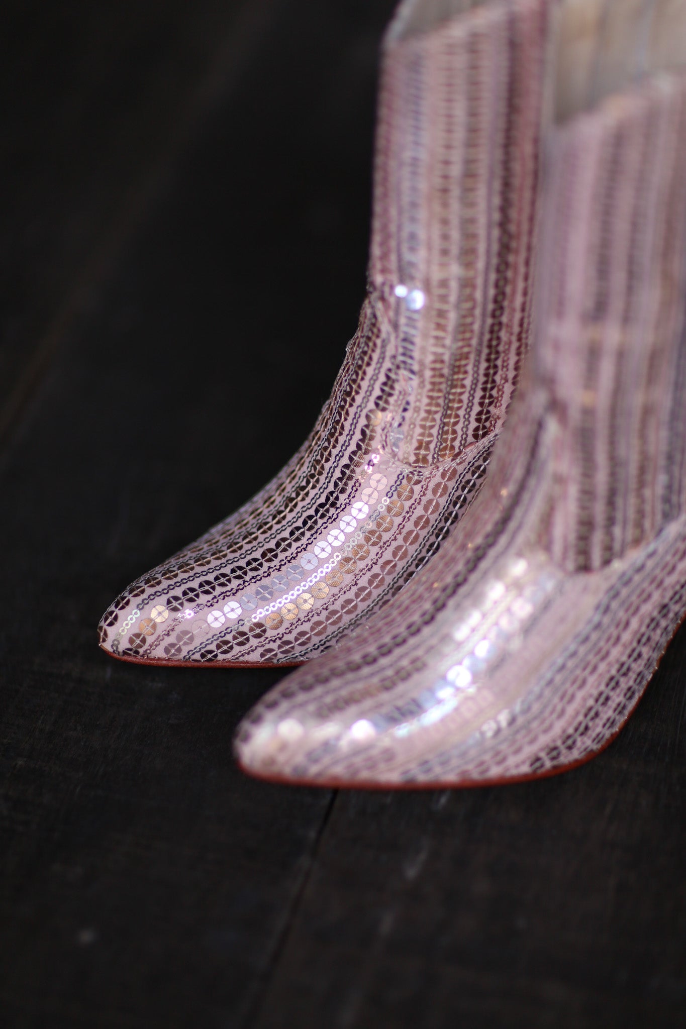 SEQUIN EMBROIDERED HEELED BOOTS SALIB - BANGKOK TAILOR CLOTHING STORE - HANDMADE CLOTHING