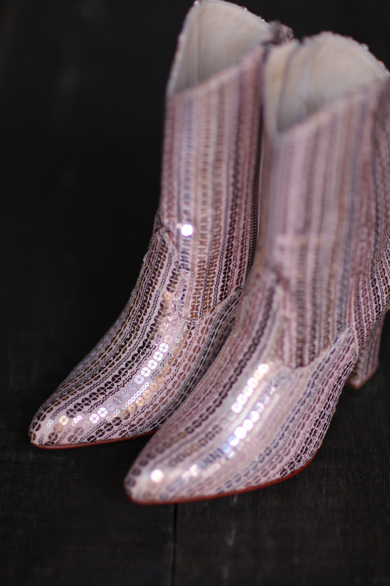 SEQUIN EMBROIDERED HEELED BOOTS SALIB - BANGKOK TAILOR CLOTHING STORE - HANDMADE CLOTHING