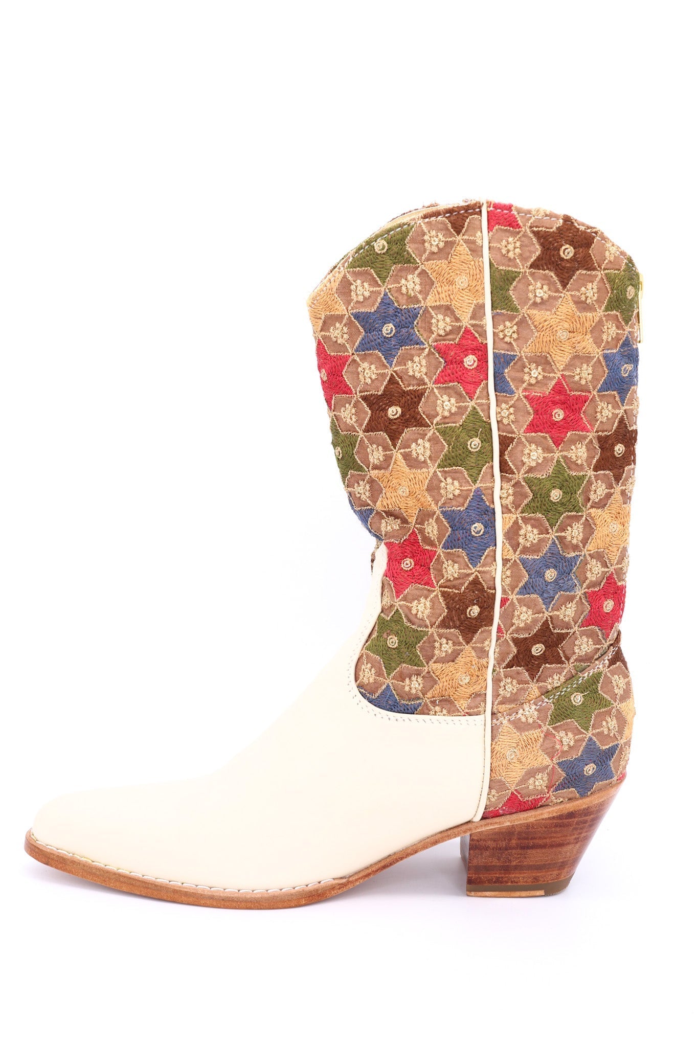 SEQUIN EMBROIDERED WESTERN BOOTS SEYNA - BANGKOK TAILOR CLOTHING STORE - HANDMADE CLOTHING