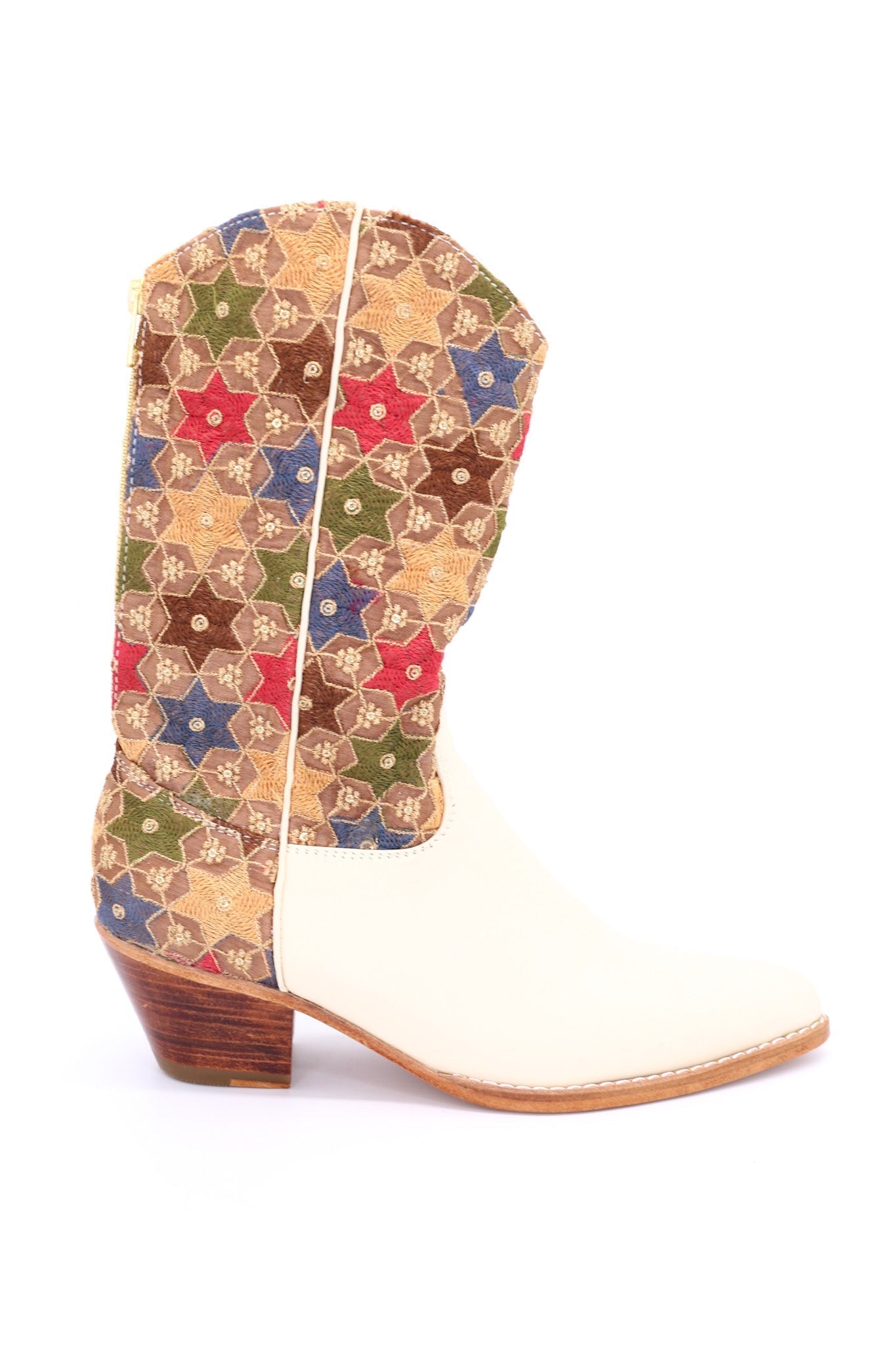 SEQUIN EMBROIDERED WESTERN BOOTS SEYNA - BANGKOK TAILOR CLOTHING STORE - HANDMADE CLOTHING