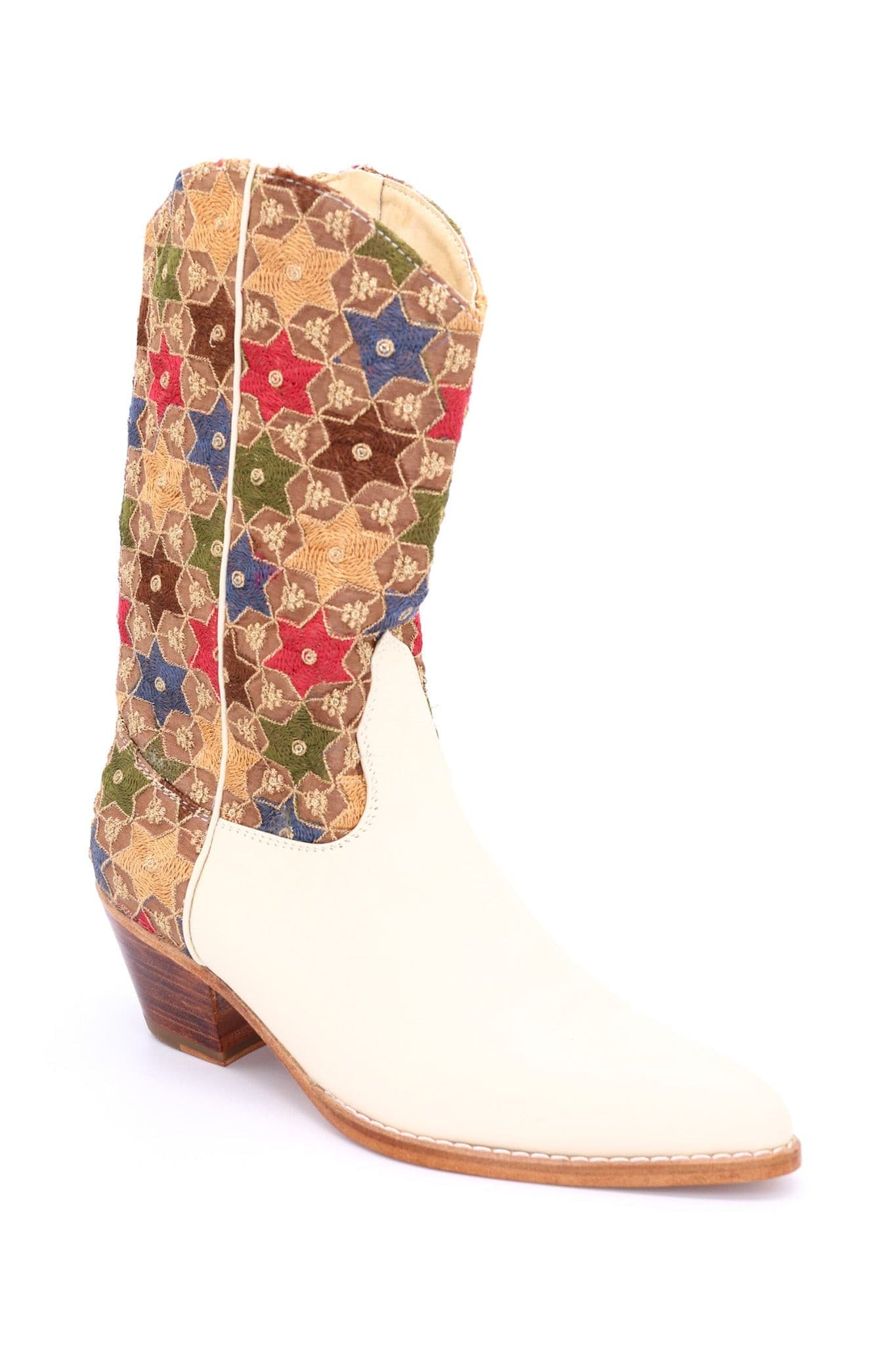 SEQUIN EMBROIDERED WESTERN BOOTS SEYNA - BANGKOK TAILOR CLOTHING STORE - HANDMADE CLOTHING