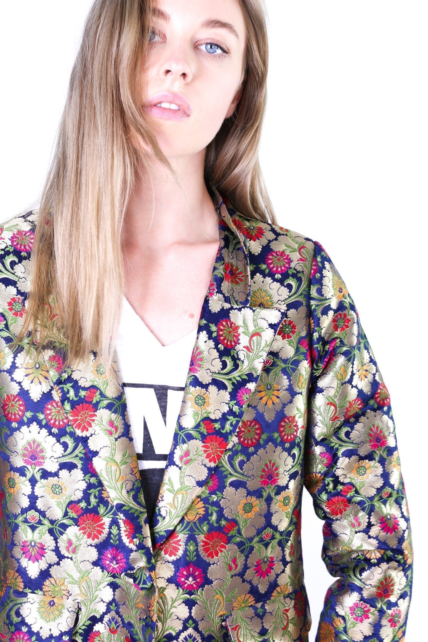 SILK BLAZER JACKET MAXINE - BANGKOK TAILOR CLOTHING STORE - HANDMADE CLOTHING