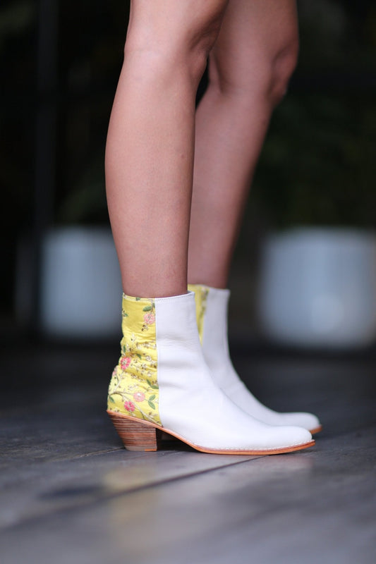 SILK EMBROIDERED BOOTS MISA - BANGKOK TAILOR CLOTHING STORE - HANDMADE CLOTHING