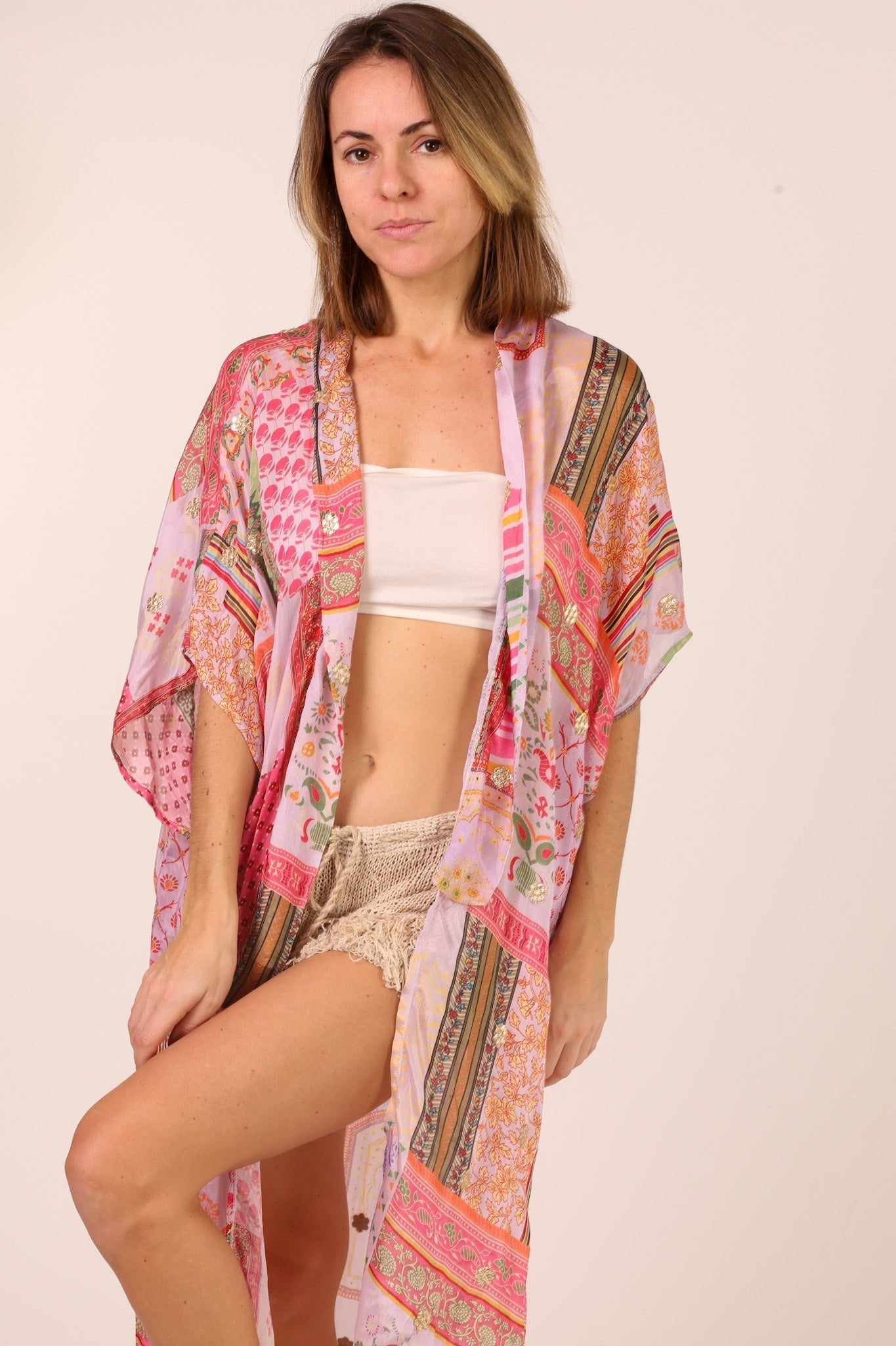 SILK KIMONO RESUKA - BANGKOK TAILOR CLOTHING STORE - HANDMADE CLOTHING