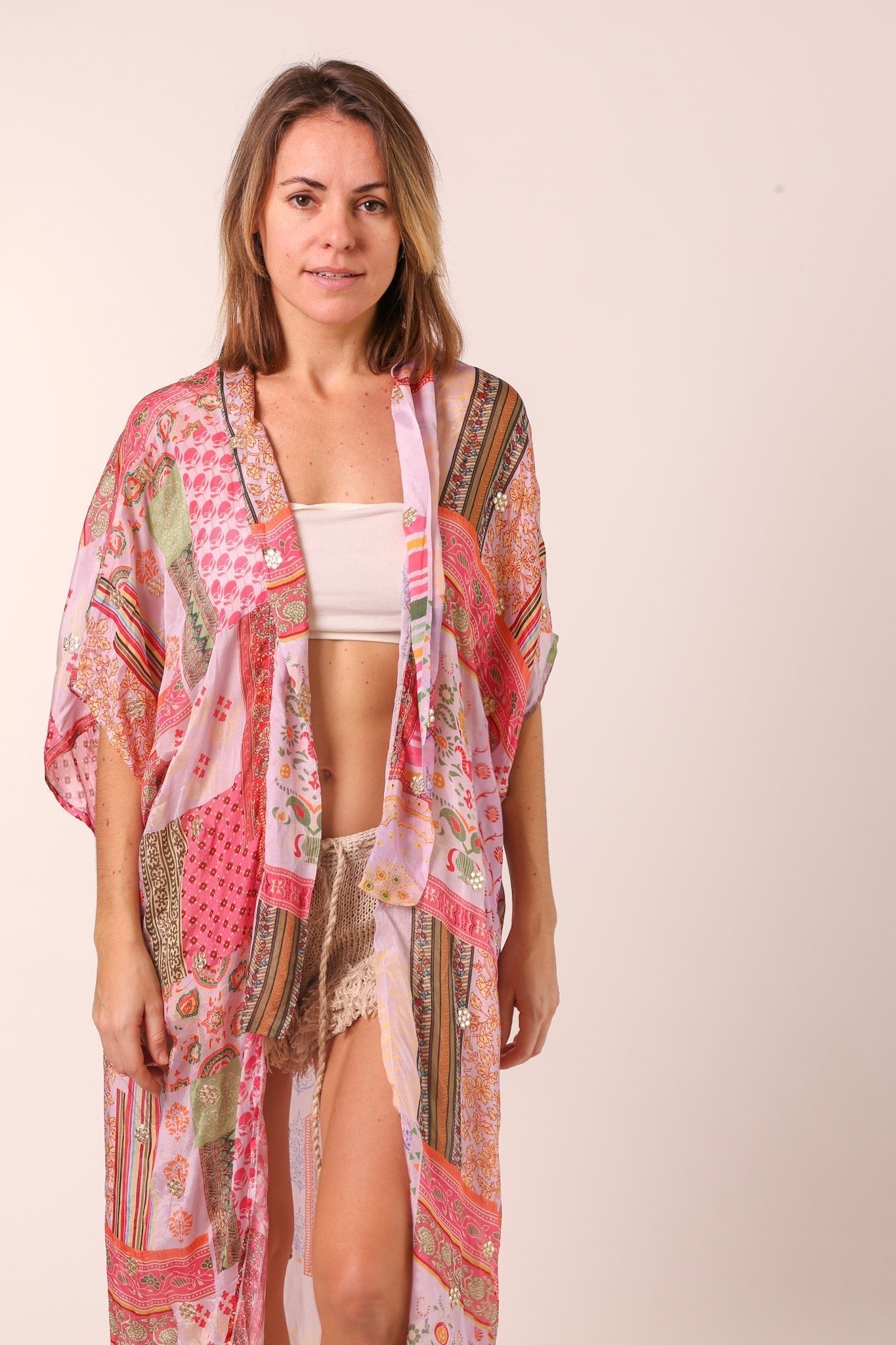 SILK KIMONO RESUKA - BANGKOK TAILOR CLOTHING STORE - HANDMADE CLOTHING