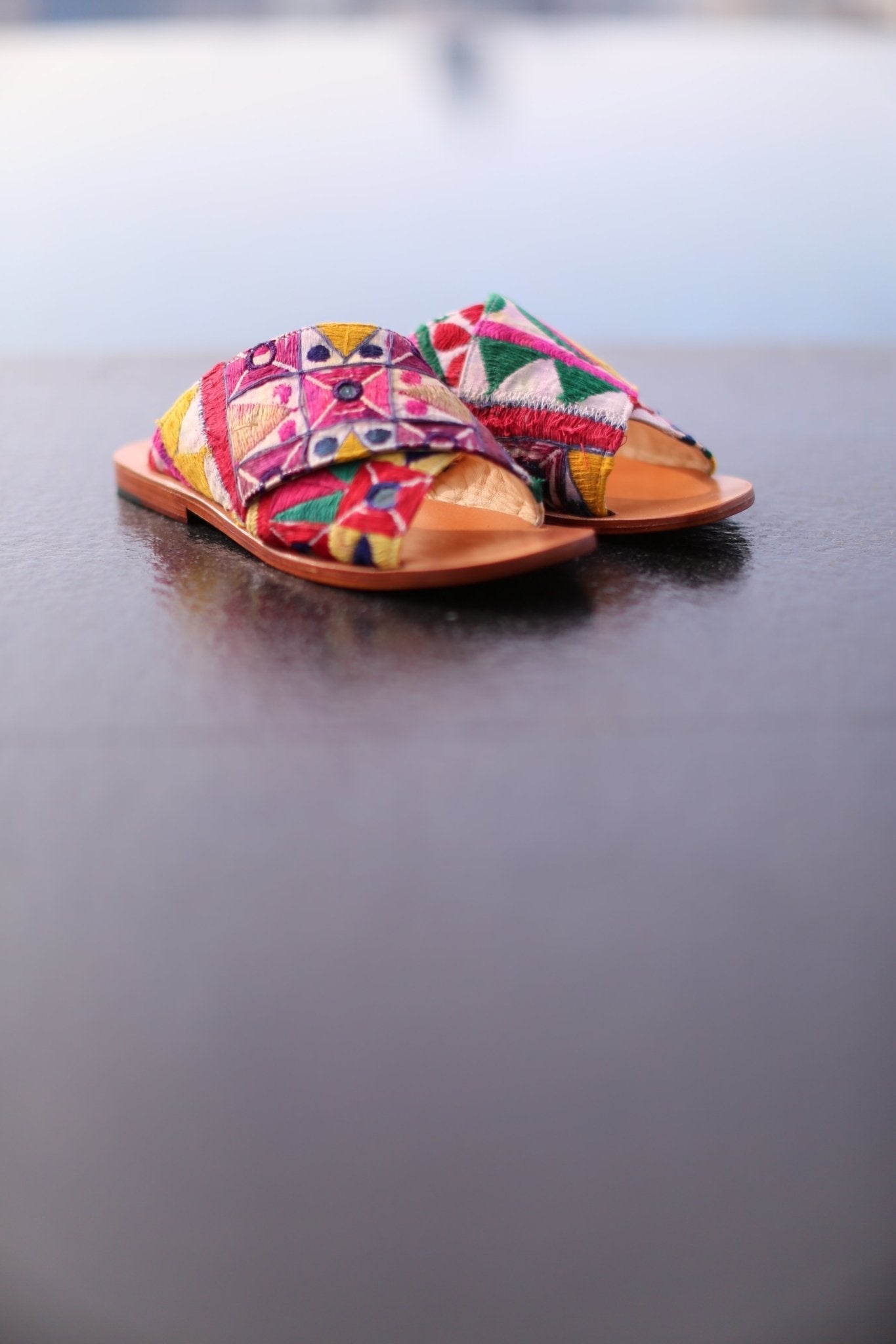 SPRING EMBROIDERED PATCHWORK SANDALS DOAN - BANGKOK TAILOR CLOTHING STORE - HANDMADE CLOTHING