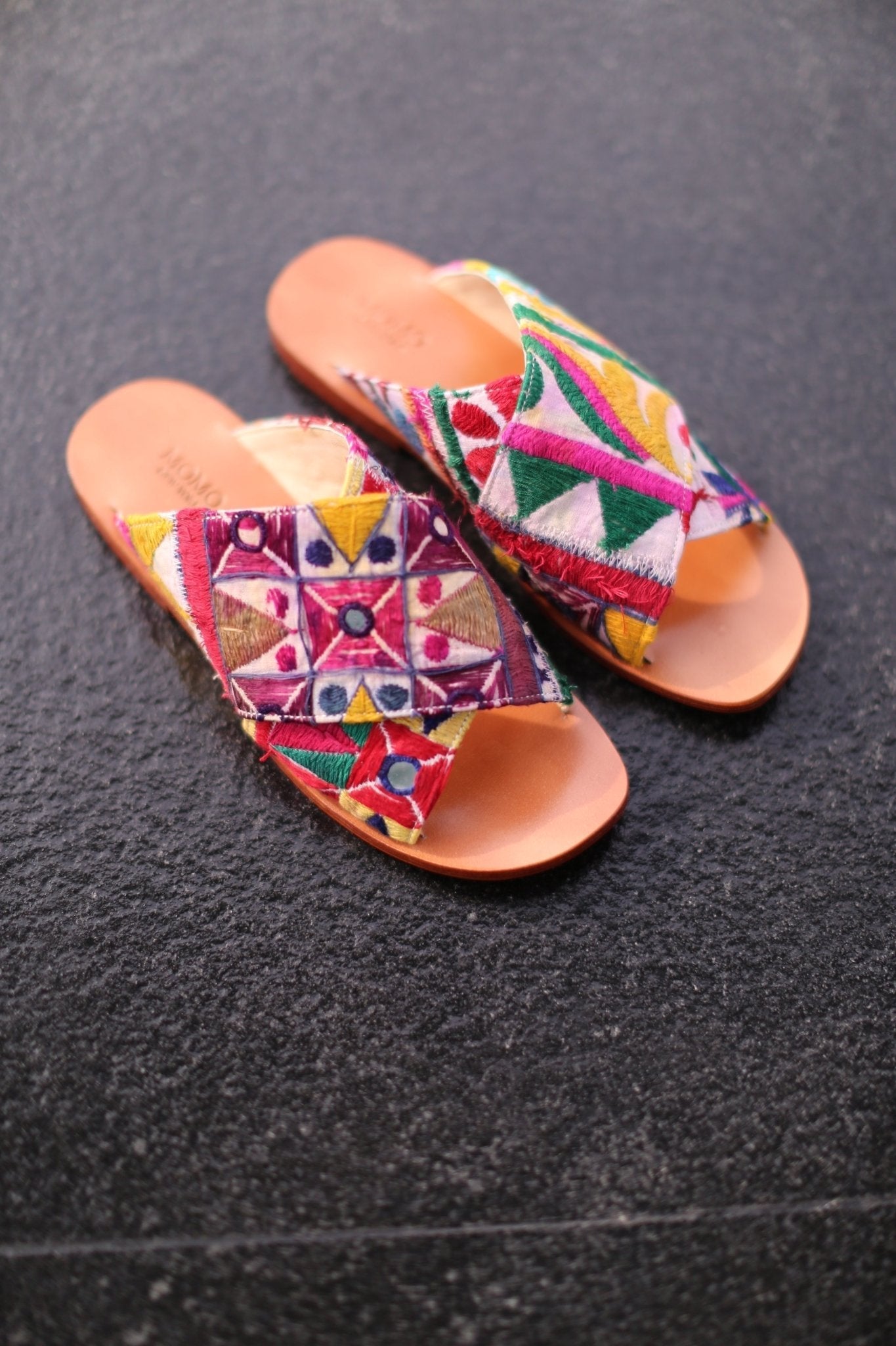 SPRING EMBROIDERED PATCHWORK SANDALS DOAN - BANGKOK TAILOR CLOTHING STORE - HANDMADE CLOTHING