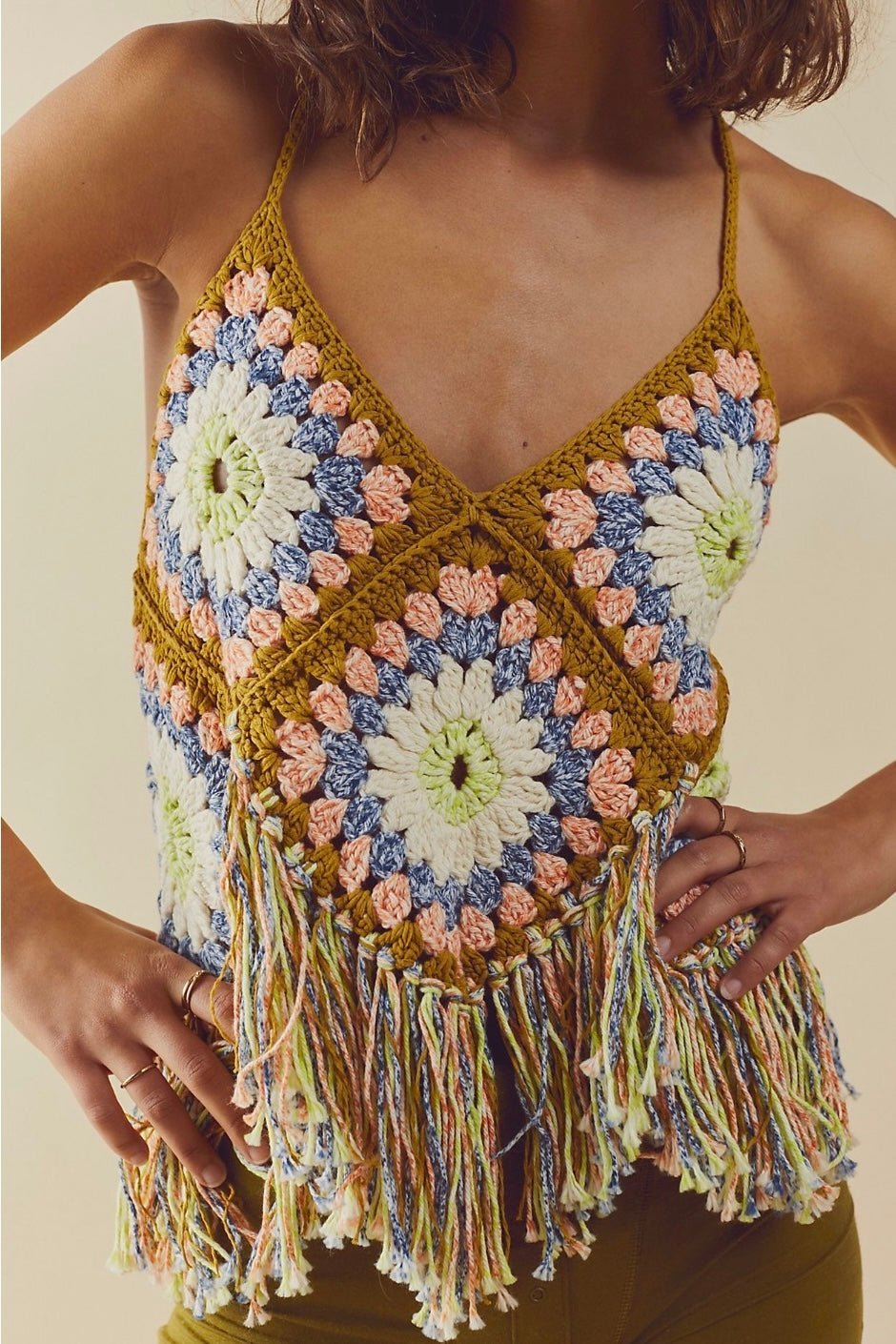 SUMMER OF LOVE HALTER TOP X FREE PEOPLE - BANGKOK TAILOR CLOTHING STORE - HANDMADE CLOTHING