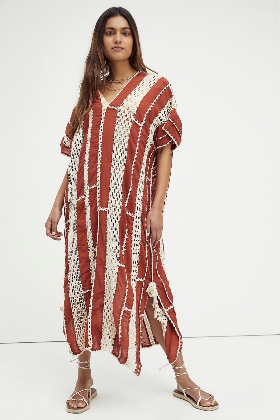 SUNKISSED CROCHET KAFTAN X FREE PEOPLE - BANGKOK TAILOR CLOTHING STORE - HANDMADE CLOTHING