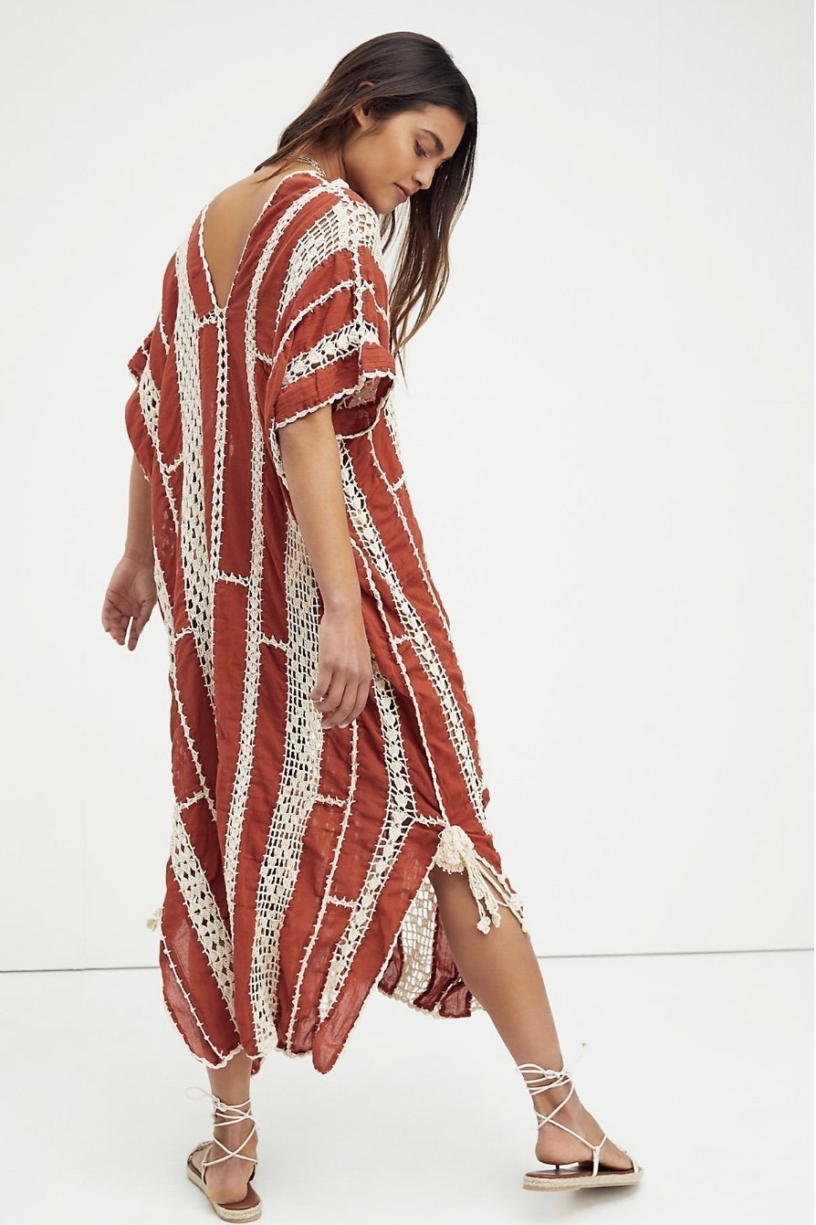 SUNKISSED CROCHET KAFTAN X FREE PEOPLE - BANGKOK TAILOR CLOTHING STORE - HANDMADE CLOTHING