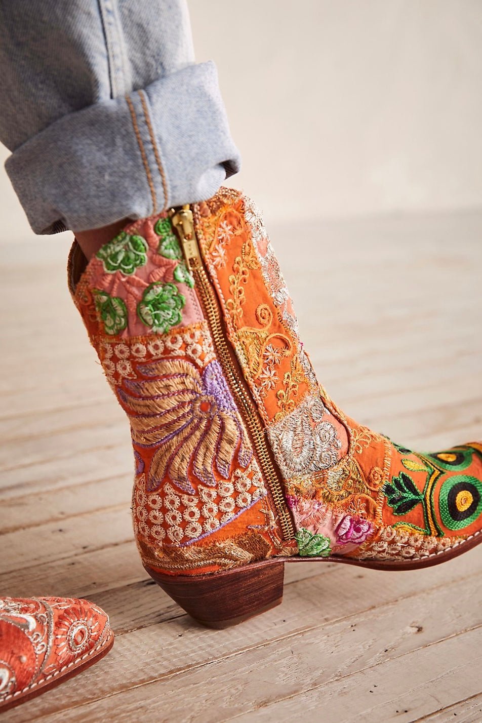 SUNNY DAYS ANKLE BOOTS - BANGKOK TAILOR CLOTHING STORE - HANDMADE CLOTHING