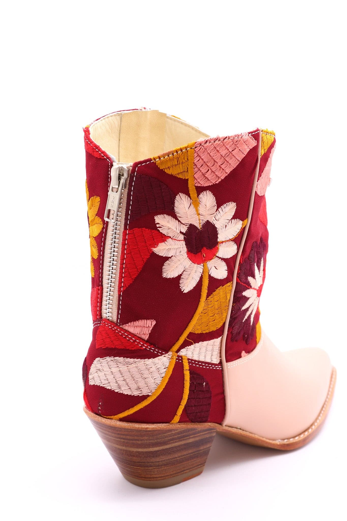 TENDER PINK FLOWER BOOTS SIA - BANGKOK TAILOR CLOTHING STORE - HANDMADE CLOTHING