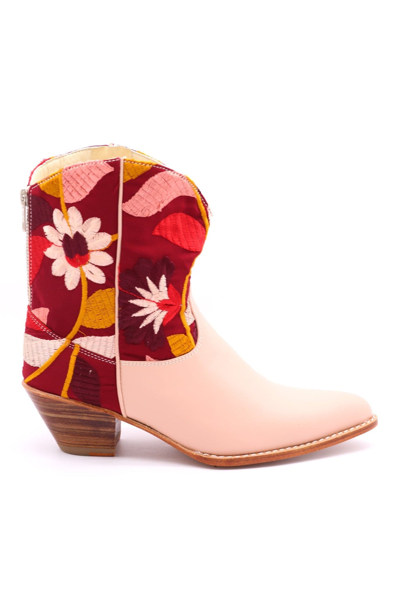 TENDER PINK FLOWER BOOTS SIA - BANGKOK TAILOR CLOTHING STORE - HANDMADE CLOTHING