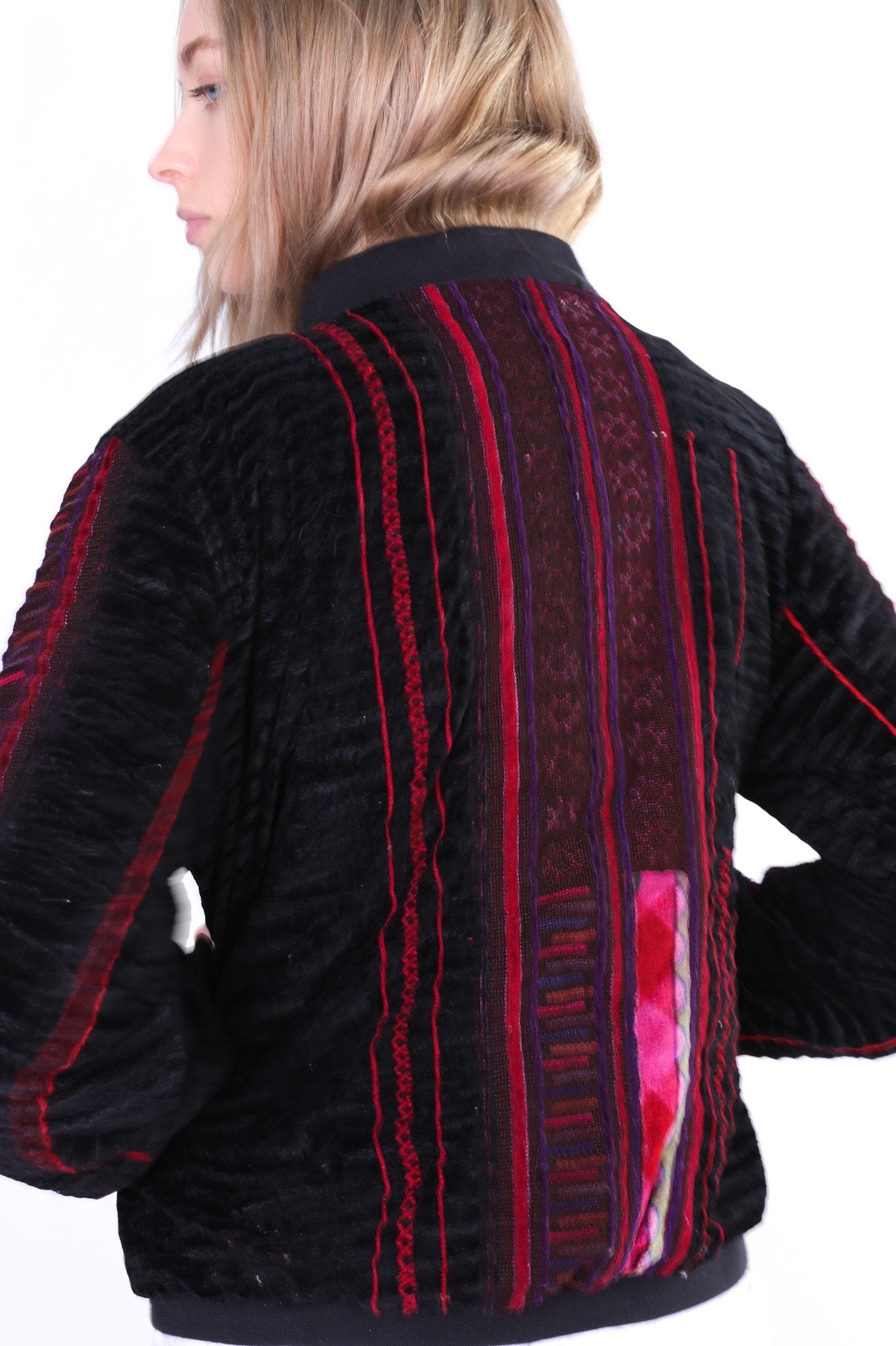 TRIBAL BOMBER JACKET AURORA - BANGKOK TAILOR CLOTHING STORE - HANDMADE CLOTHING