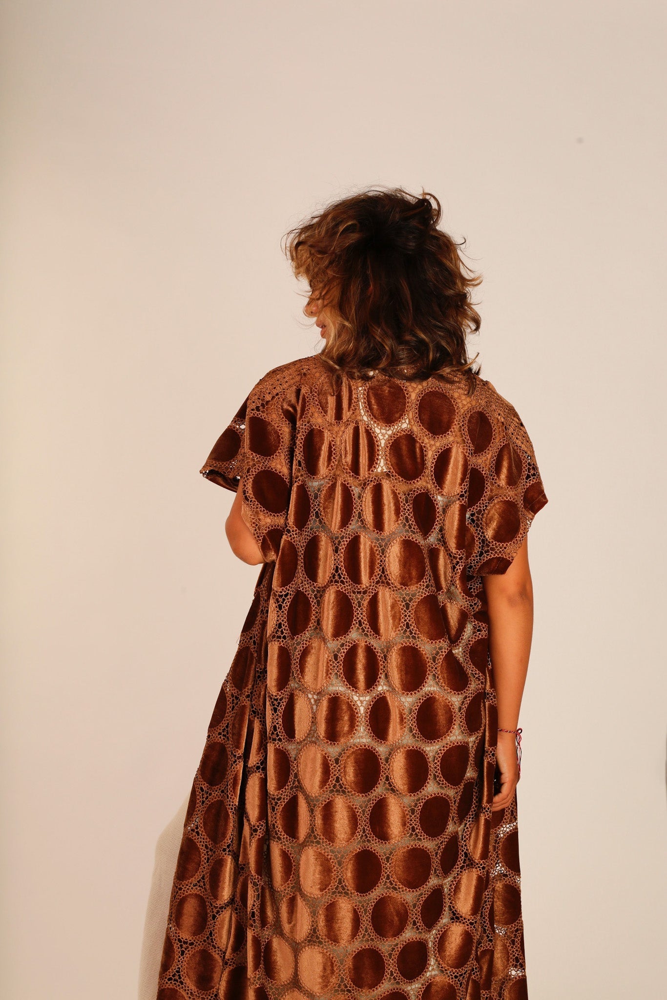 VELVET KIMONO MEENA - BANGKOK TAILOR CLOTHING STORE - HANDMADE CLOTHING