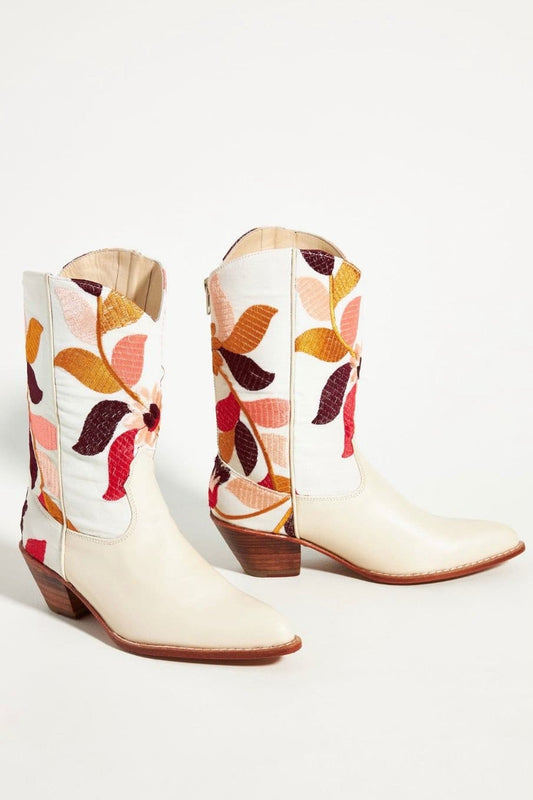 WESTERN EMBROIDERED BOOTS X ANTHROPOLOGIE - BANGKOK TAILOR CLOTHING STORE - HANDMADE CLOTHING