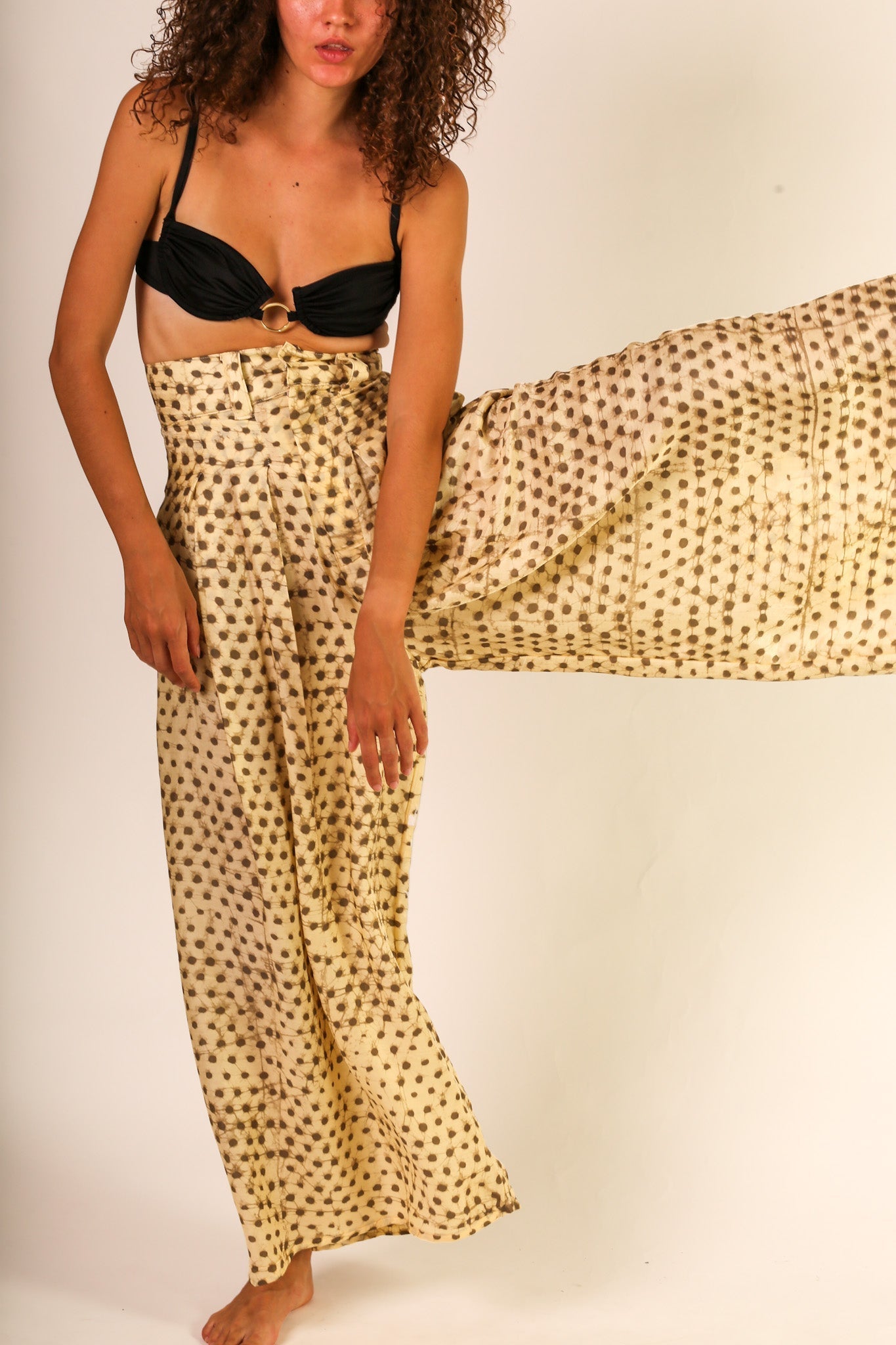 WIDE LEG SILK PANTS PENNY - BANGKOK TAILOR CLOTHING STORE - HANDMADE CLOTHING