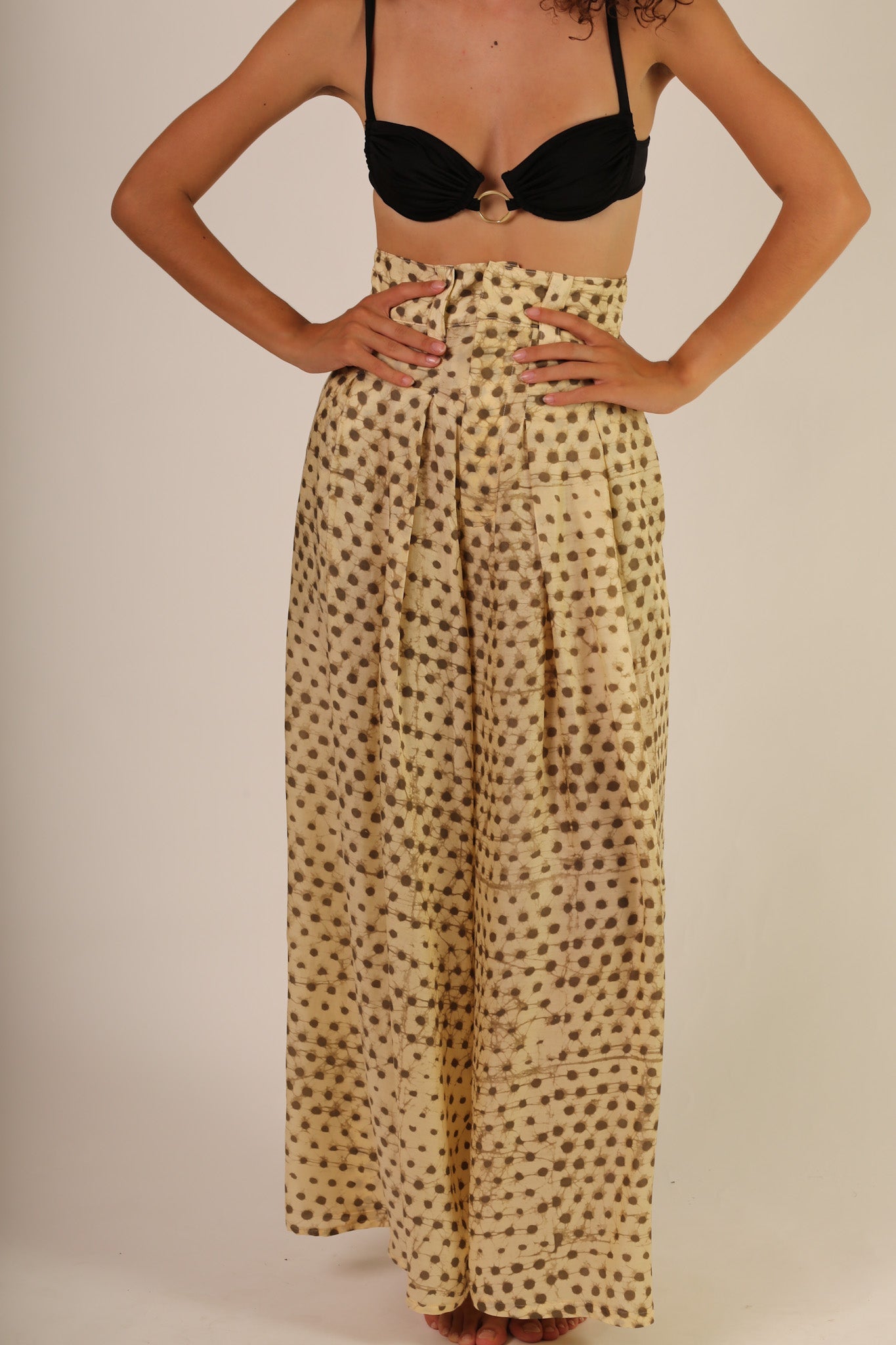 WIDE LEG SILK PANTS PENNY - BANGKOK TAILOR CLOTHING STORE - HANDMADE CLOTHING