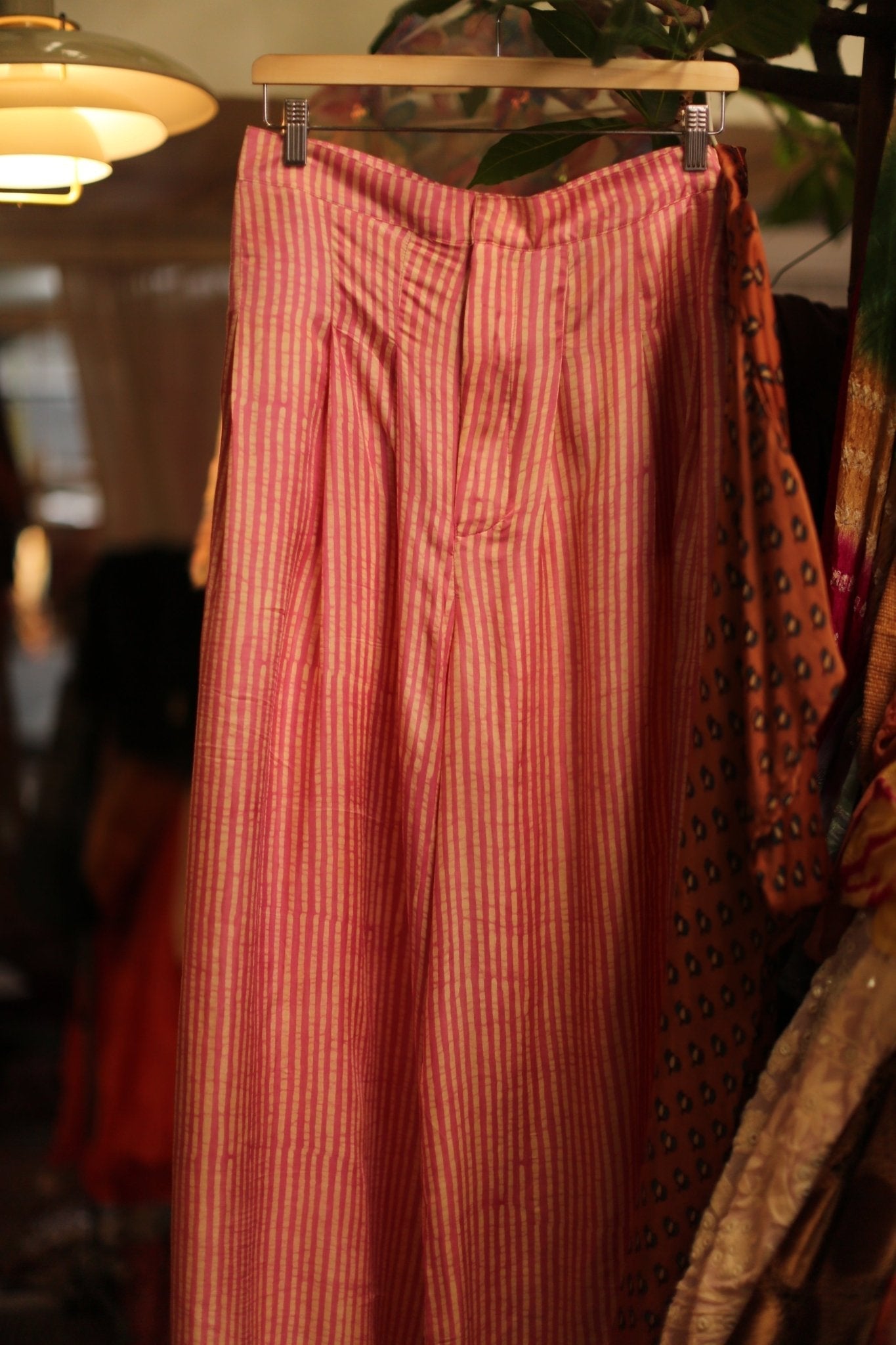 WIDE LEG SILK PANTS PENNY - BANGKOK TAILOR CLOTHING STORE - HANDMADE CLOTHING