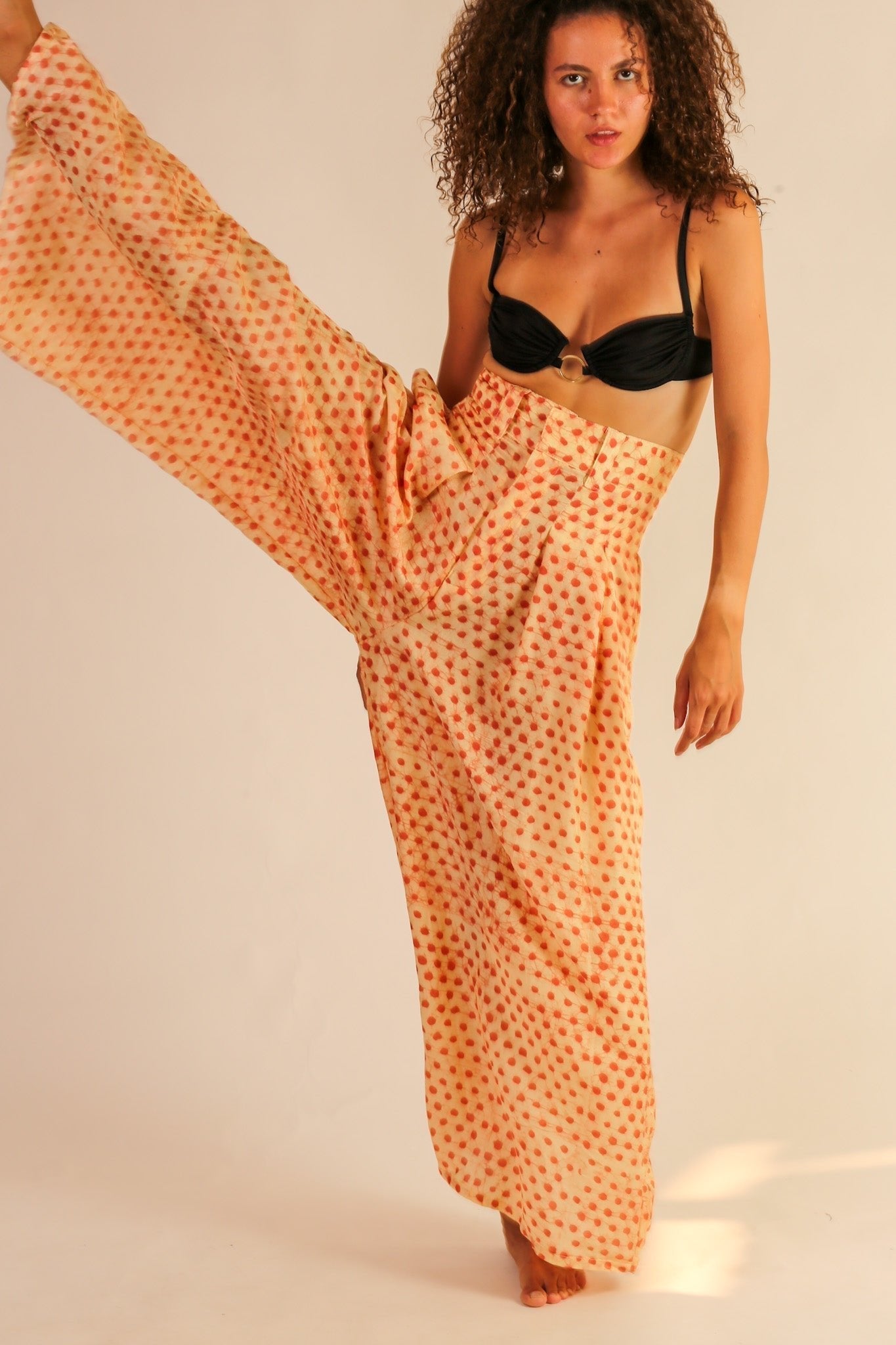 WIDE LEG SILK PANTS PENNY - BANGKOK TAILOR CLOTHING STORE - HANDMADE CLOTHING