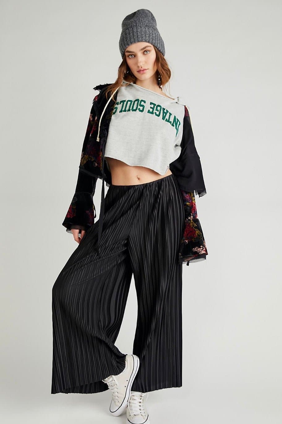 WINONA PLEATED FLARE PANTS X FREE PEOPLE - BANGKOK TAILOR CLOTHING STORE - HANDMADE CLOTHING