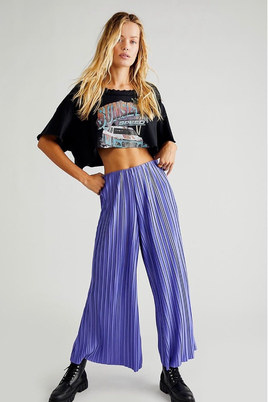 WINONA PLEATED FLARE PANTS X FREE PEOPLE - BANGKOK TAILOR CLOTHING STORE - HANDMADE CLOTHING