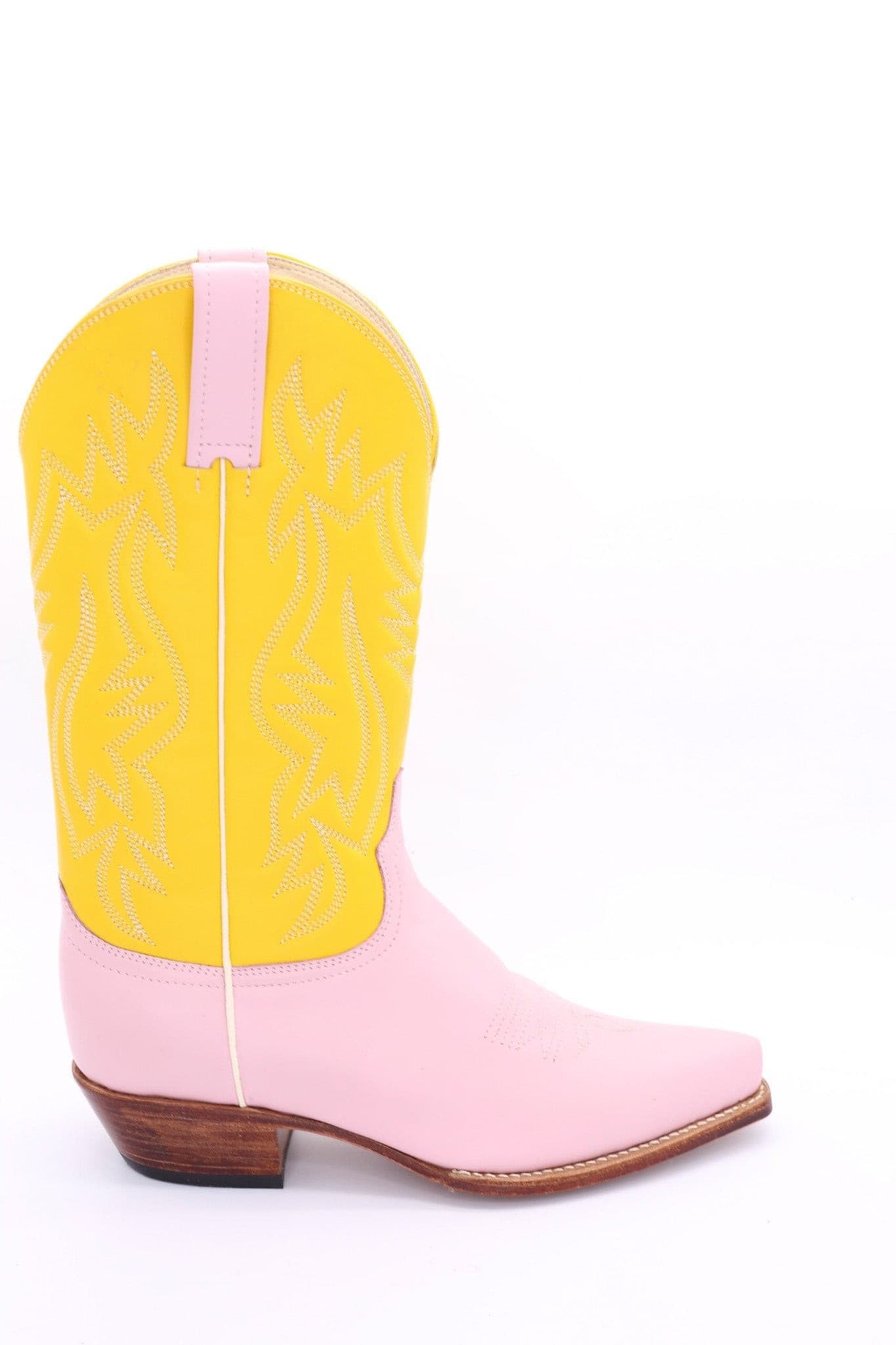 YELLOW PINK BOOTS MARJON - BANGKOK TAILOR CLOTHING STORE - HANDMADE CLOTHING