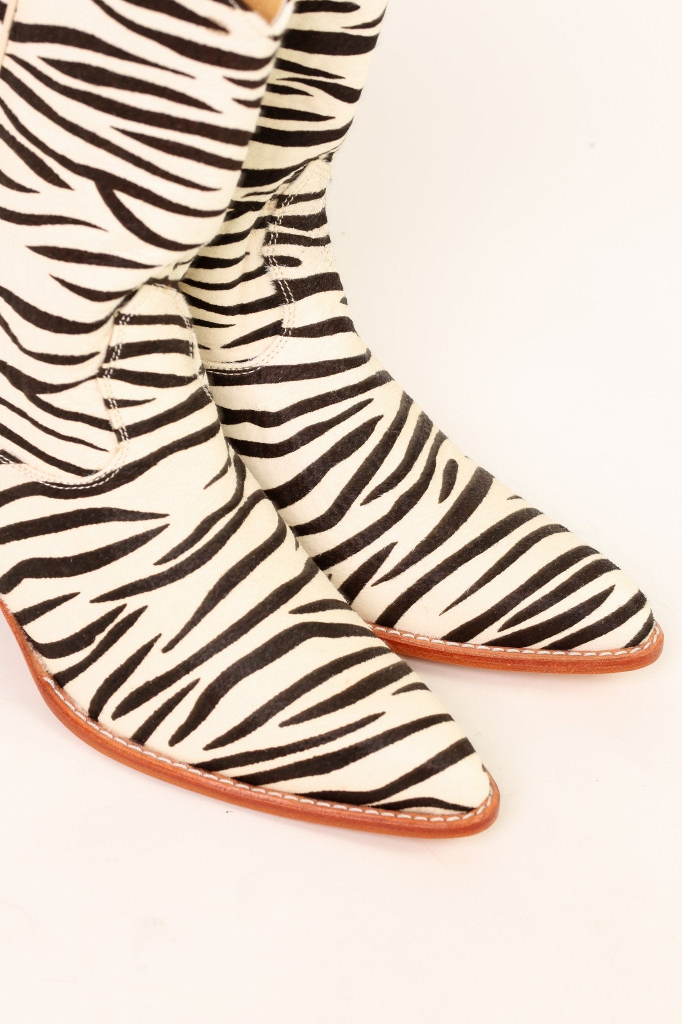 ZEBRA PRINT WESTERN BOOTS XENIAS - BANGKOK TAILOR CLOTHING STORE - HANDMADE CLOTHING